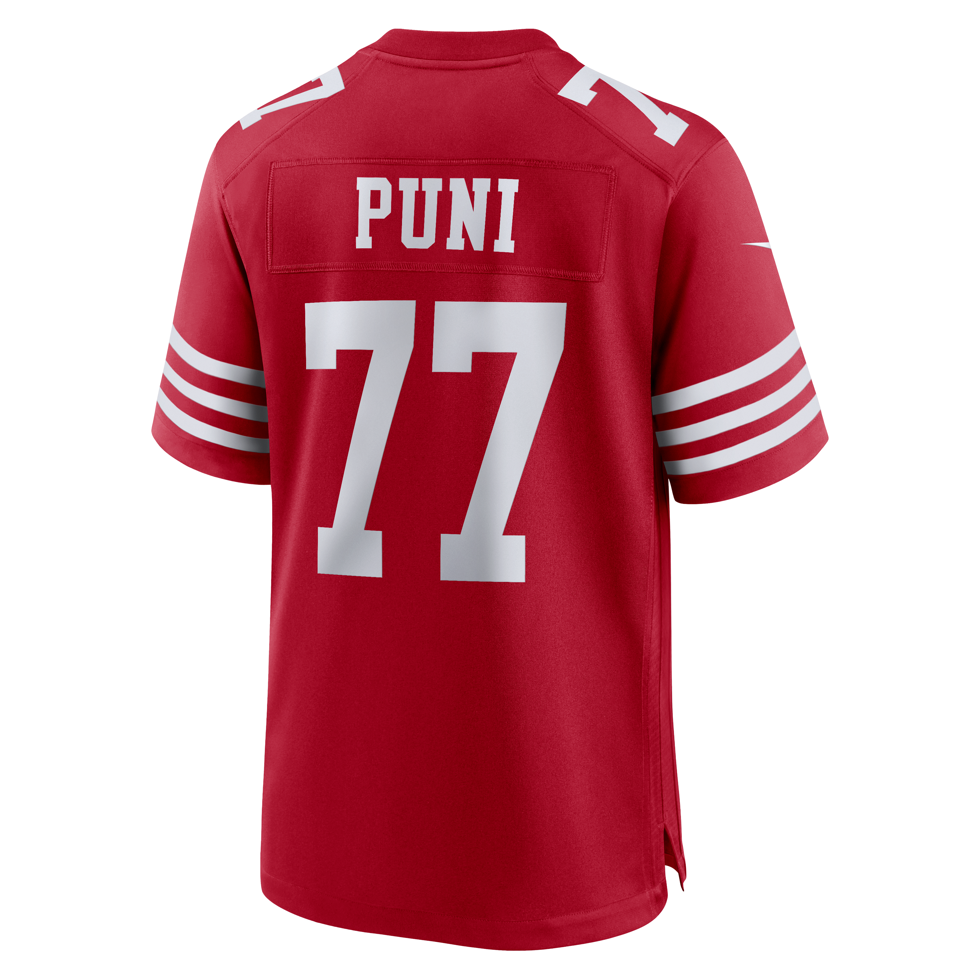 Dominick Puni San Francisco 49ers Game Jersey Scarlet NFL Football Fan Wear Dominick Puni