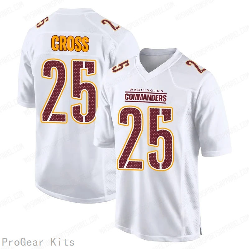Nick Cross Tundra Washington Commanders Game Jersey No.25 White NFL Football Fan Wear
