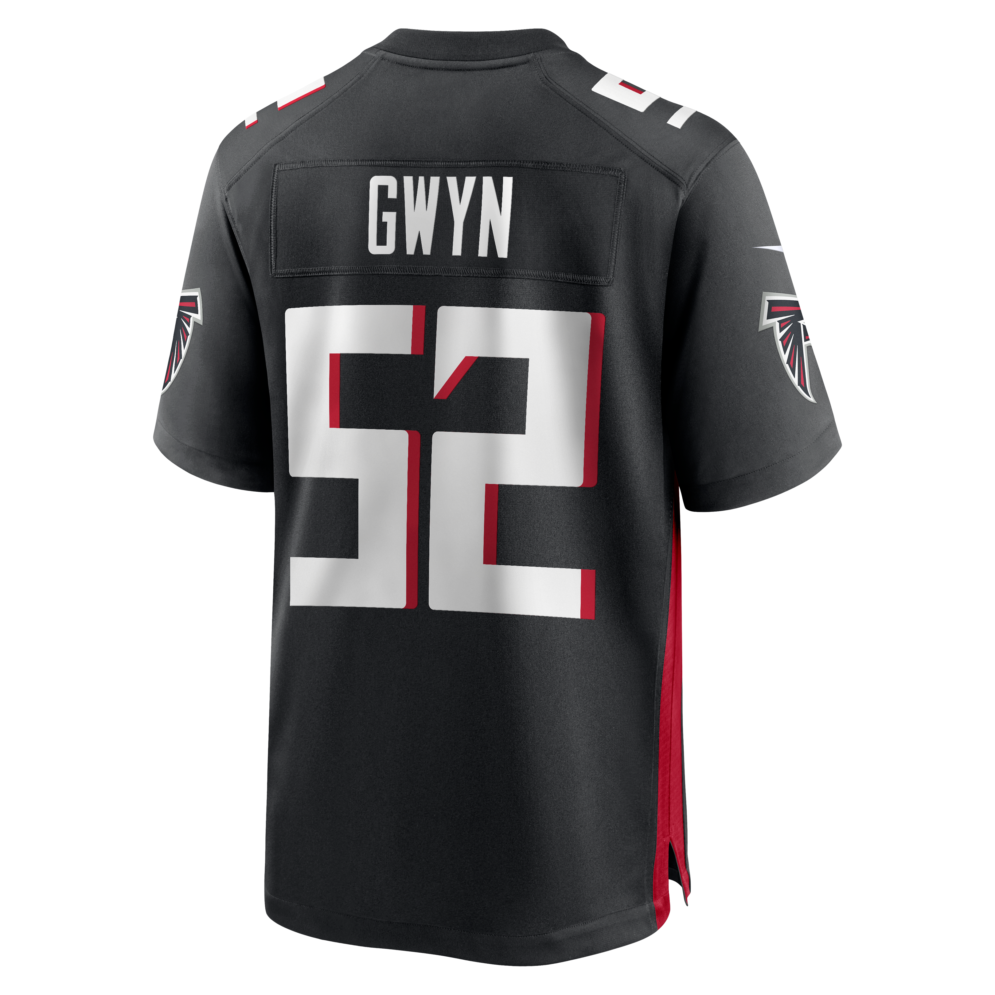 Jovaughn Gwyn Atlanta Falcons Game Jersey Black NFL Football Fan Wear