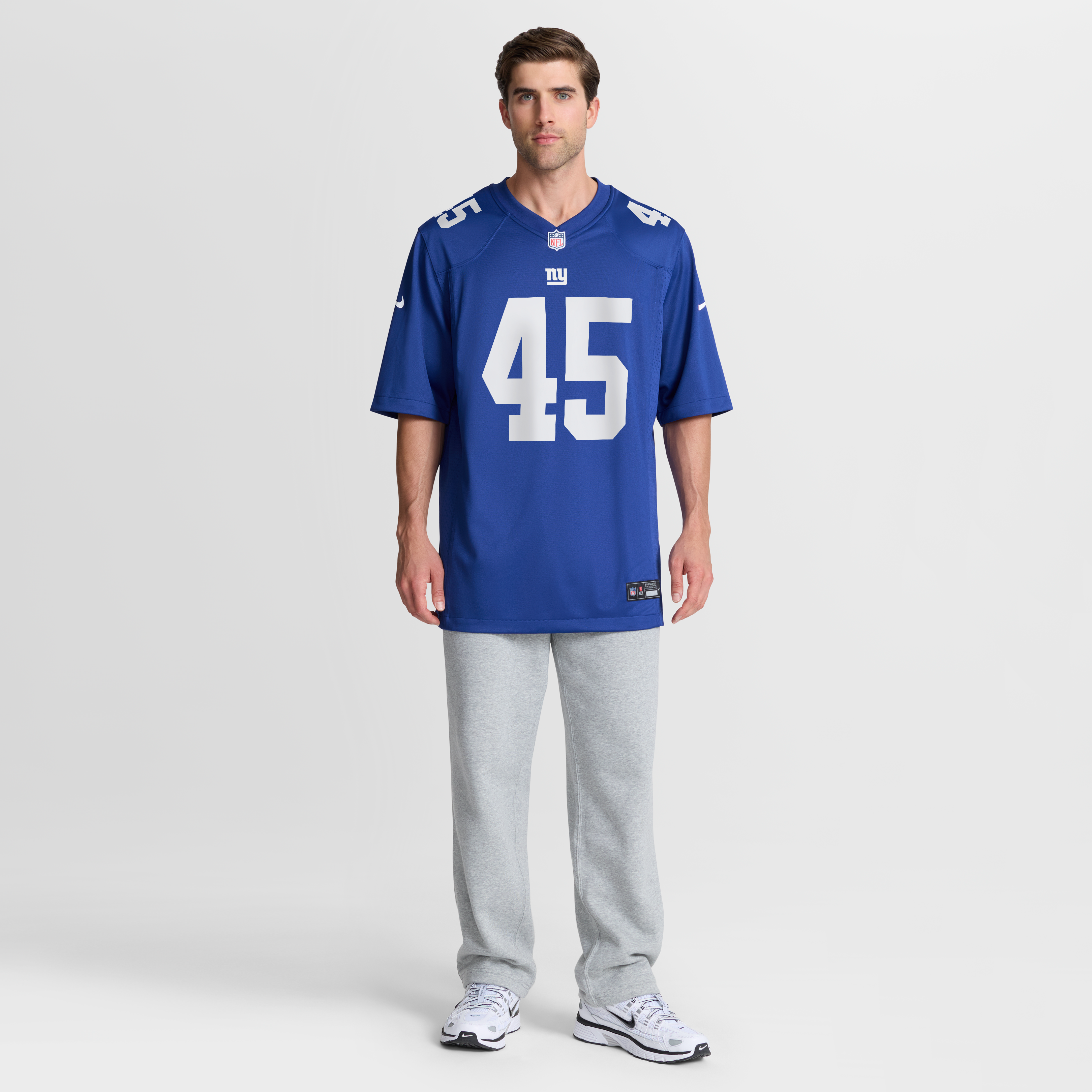 Patrick Ricard New York Giants Game Jersey Royal NFL Football Fan Wear Patrick Ricard