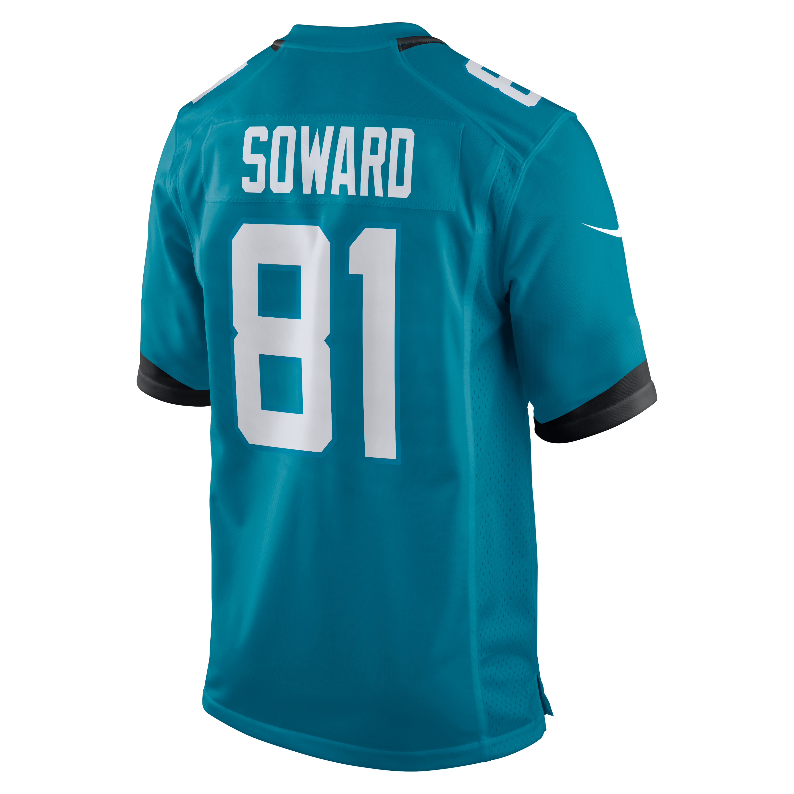 Jay Soward Retired Jacksonville Jaguars Game Jersey Teal NFL Football Fan Wear Jay Soward Retired