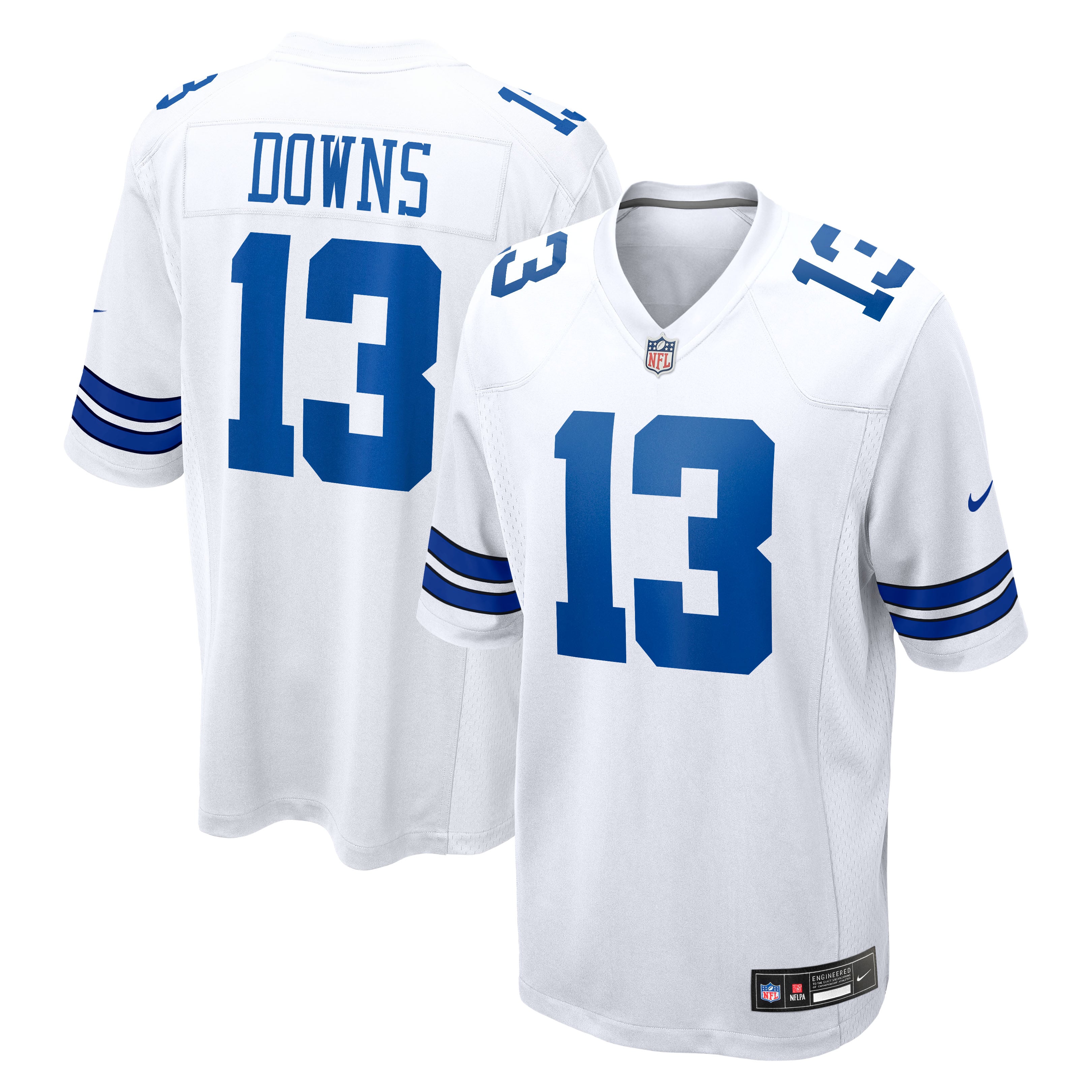 Caleb Downs Dallas Cowboys Game Jersey White NFL Football Fan Wear