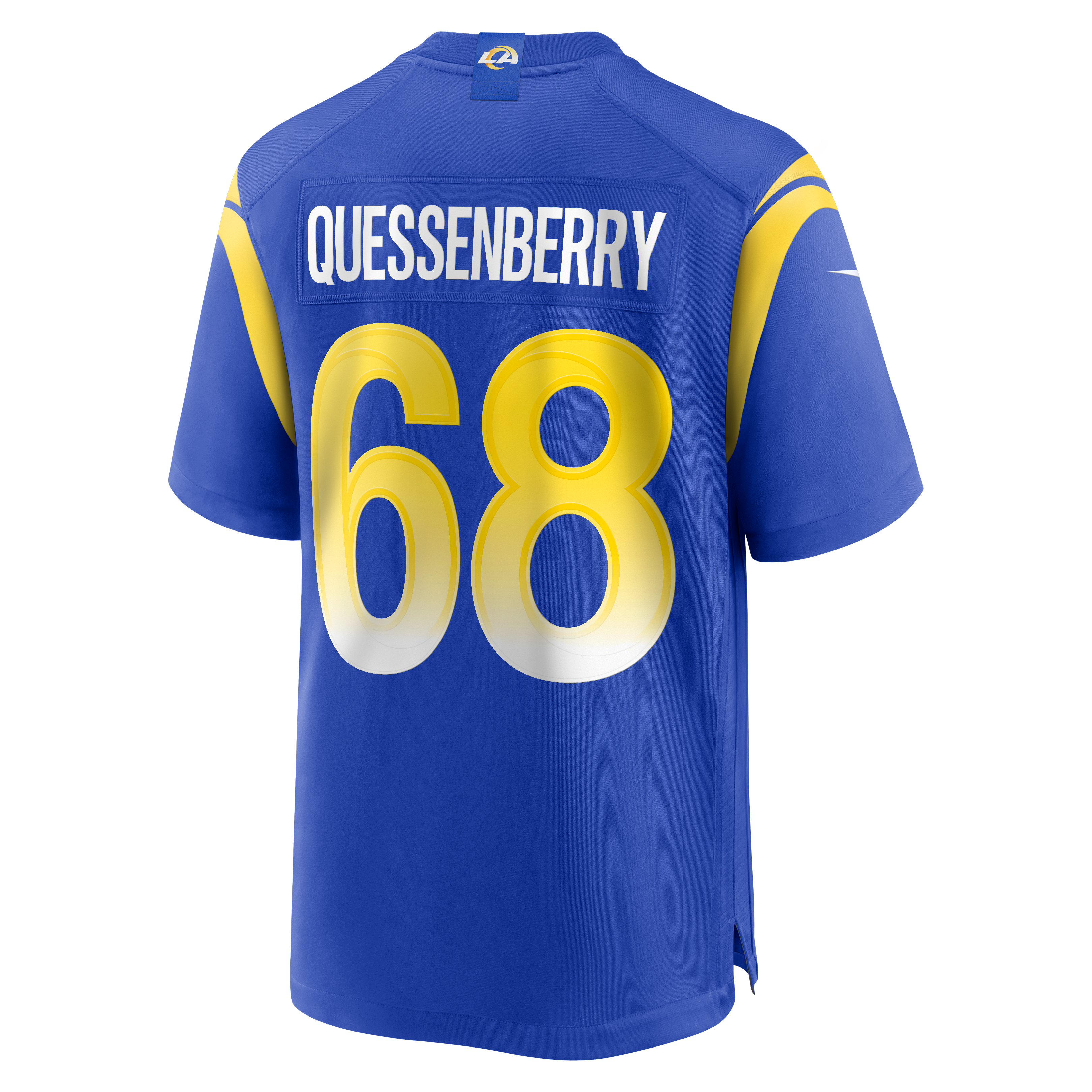 David Quessenberry Los Angeles Rams Game Jersey Royal NFL Football Fan Wear