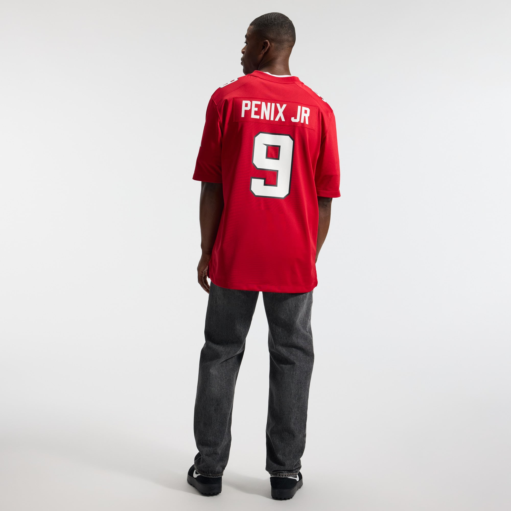 Michael Penix Jr Atlanta Falcons Game Jersey Red NFL Football Fan Wear Michael Penix Jr