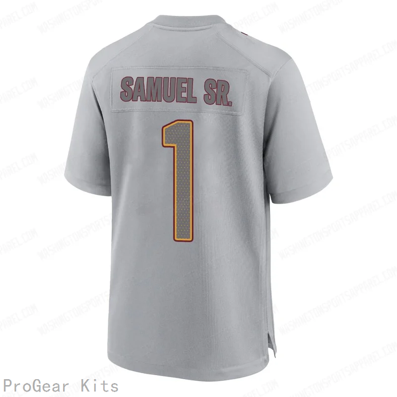 Deebo Samuel Sr Washington Commanders Game Jersey No.1 Gray NFL Football Fan Wear Deebo Samuel Sr