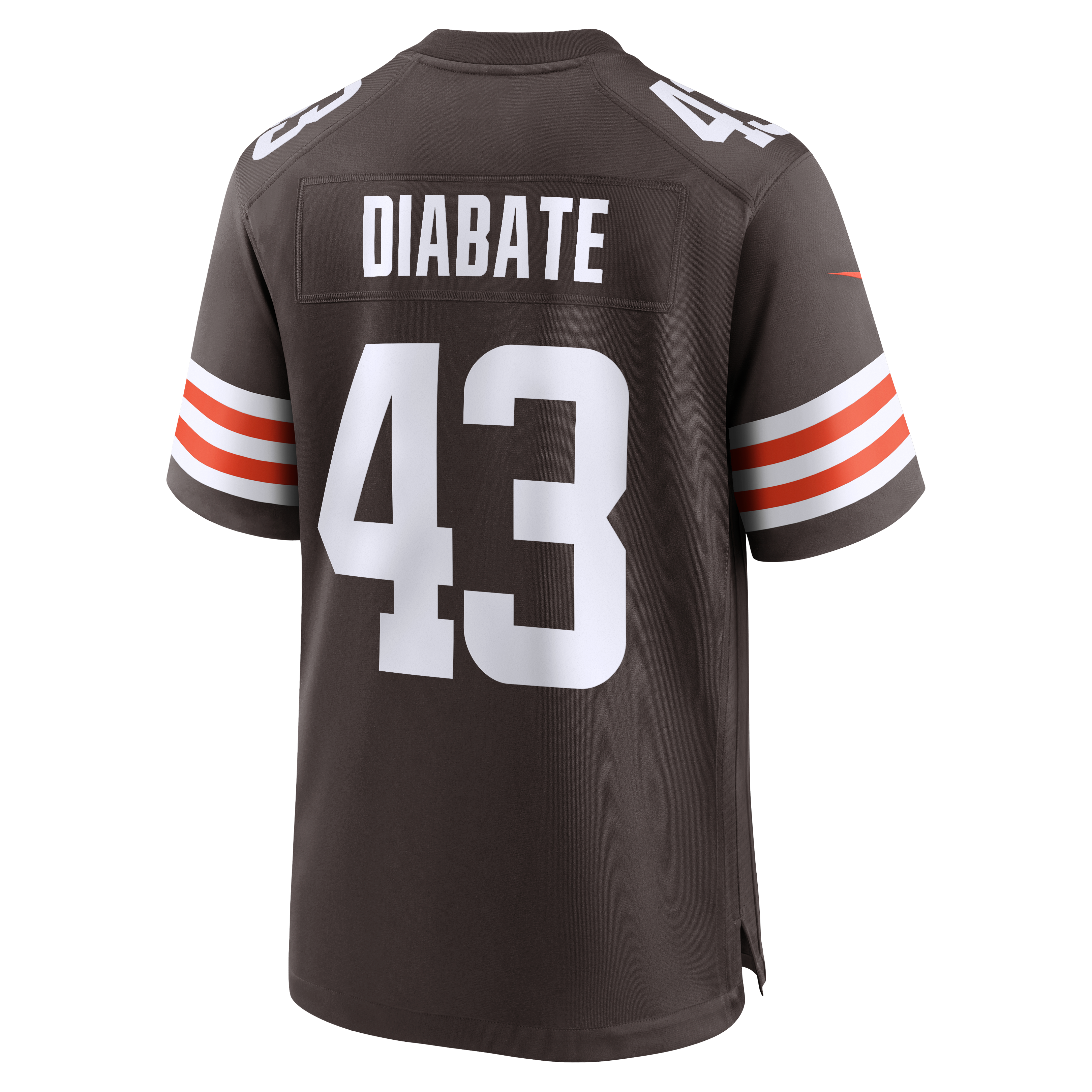 Mohamoud Diabate Cleveland Browns Game Jersey Brown NFL Football Fan Wear Mohamoud Diabate