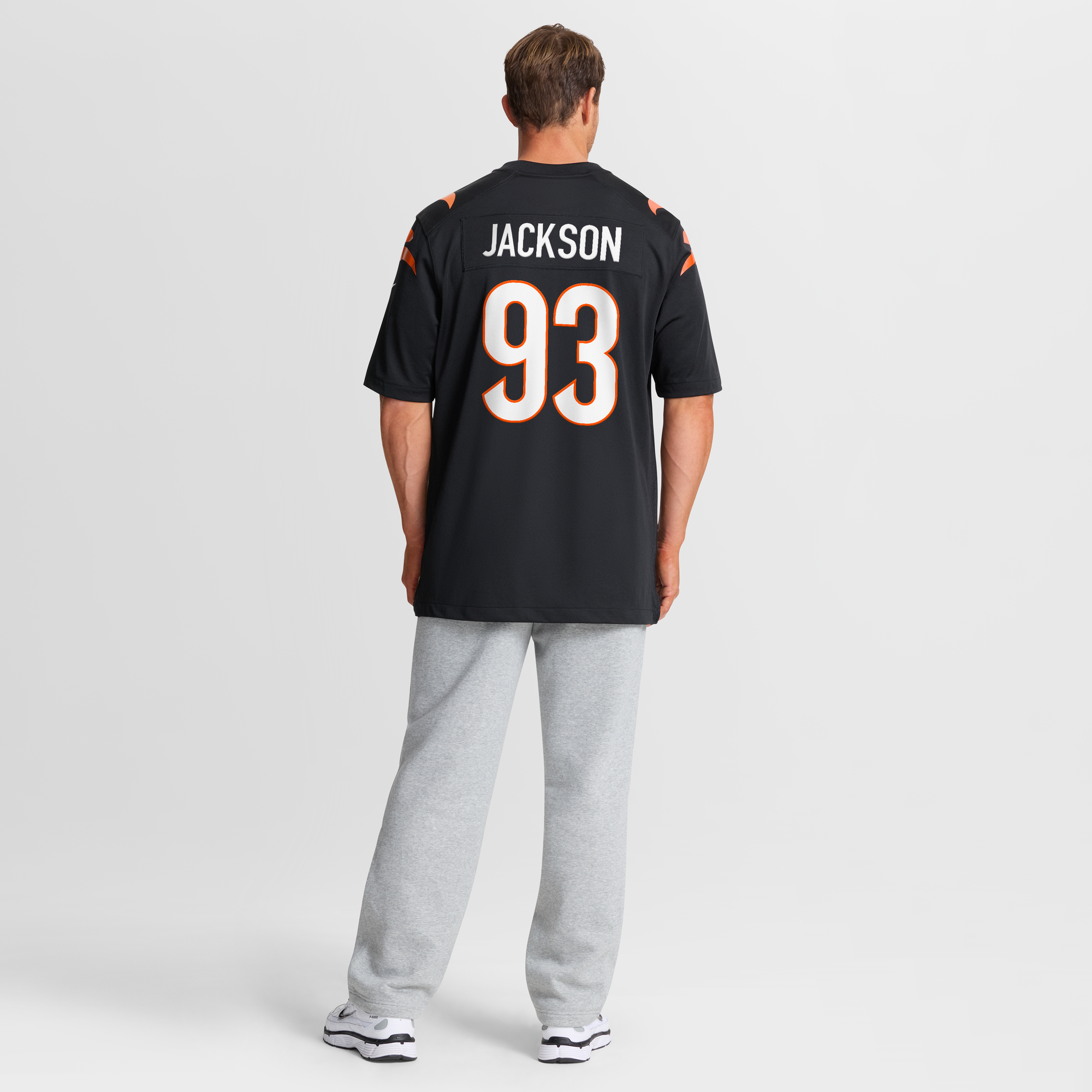 McKinnley Jackson Cincinnati Bengals Game Jersey Black NFL Football Fan Wear McKinnley Jackson