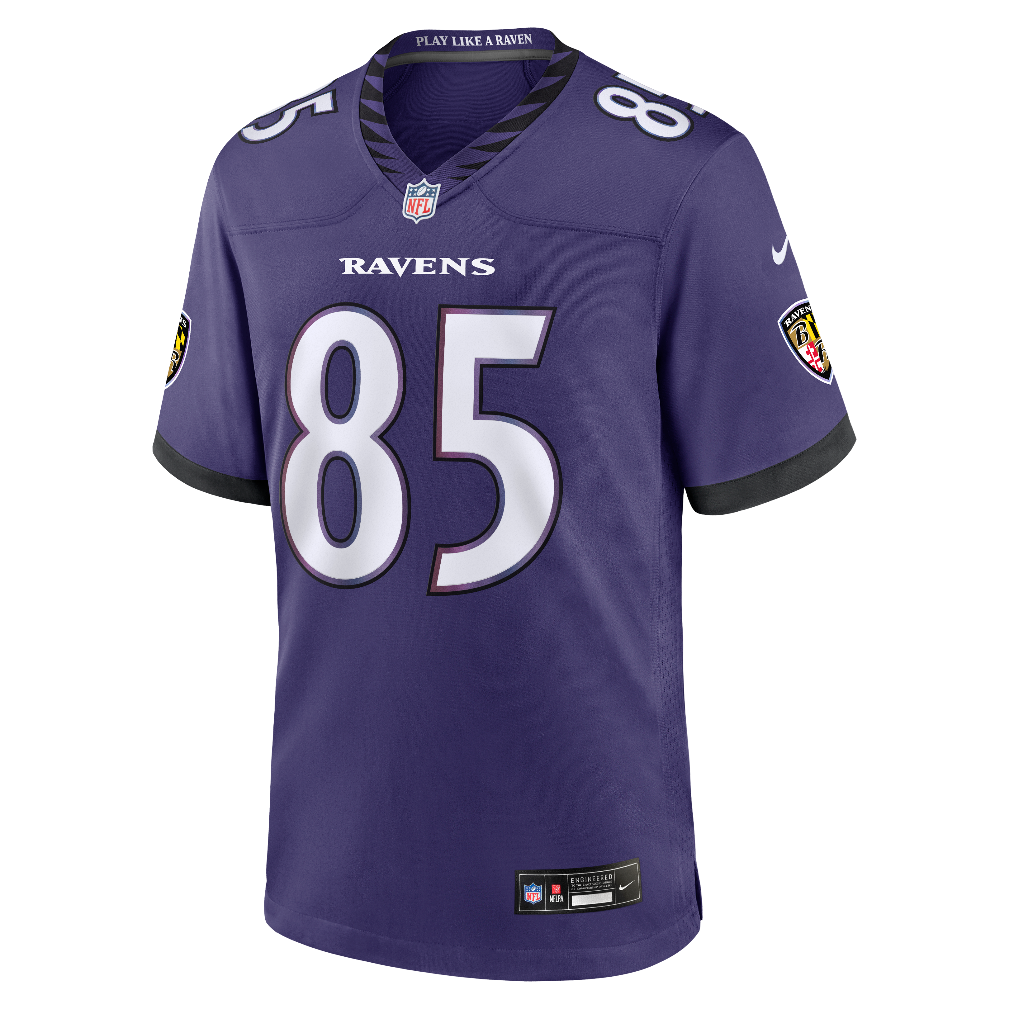 Josh Cuevas Baltimore Ravens Game Jersey Purple NFL Football Fan Wear