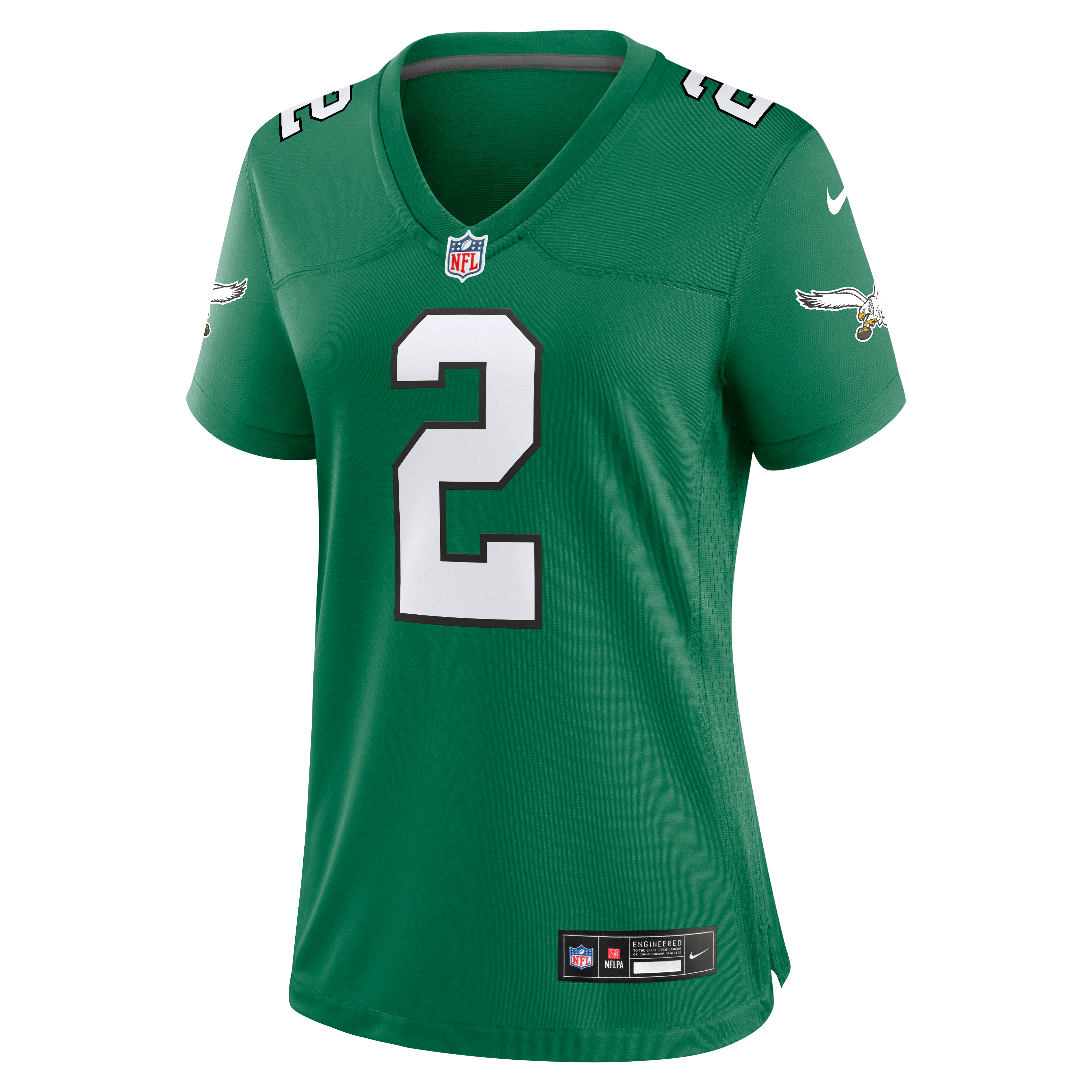 Tariq Woolen Philadelphia Eagles Game Jersey Kelly Green NFL Football Fan Wear