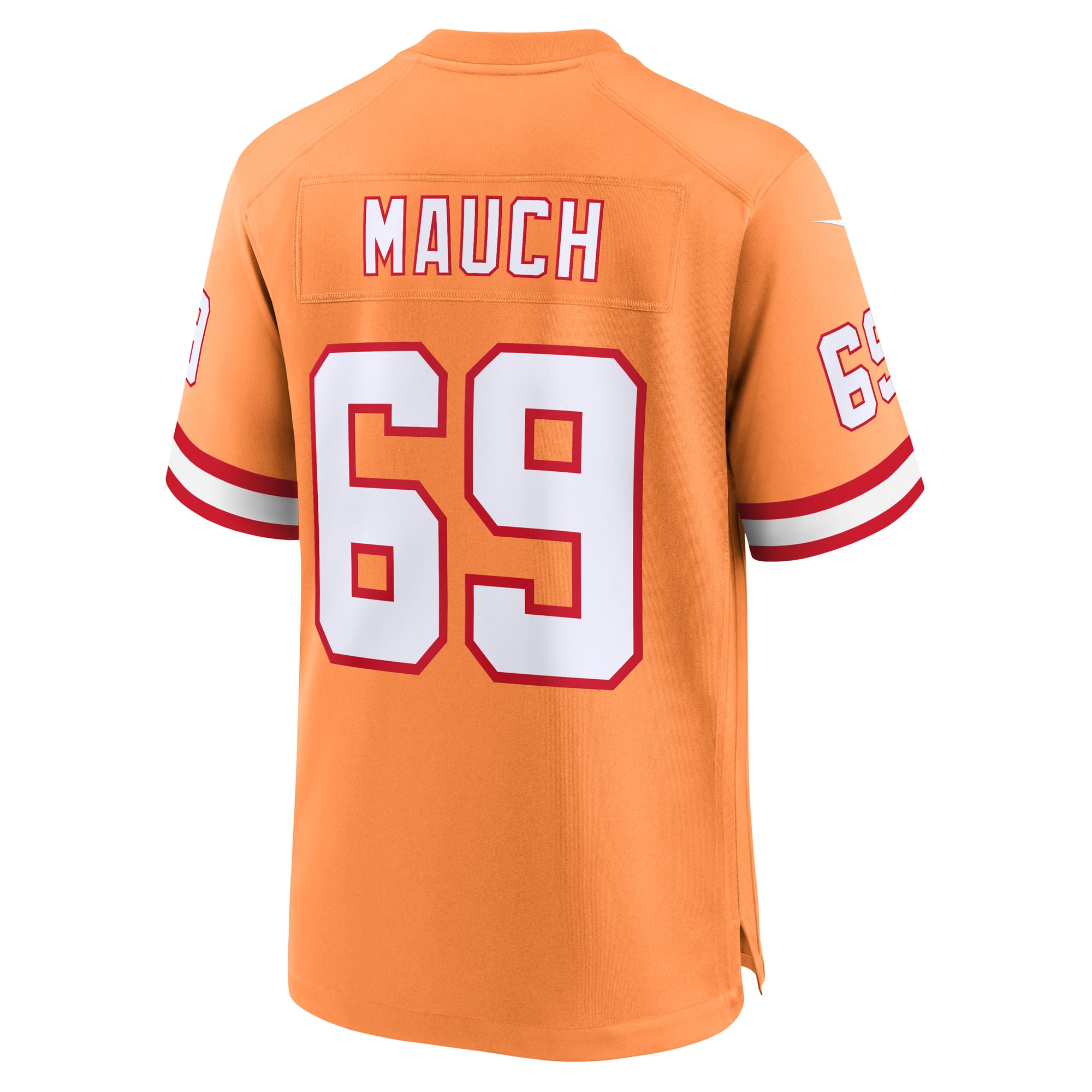 Cody Mauch Tampa Bay Buccaneers Game Jersey Orange NFL Football Fan Wear