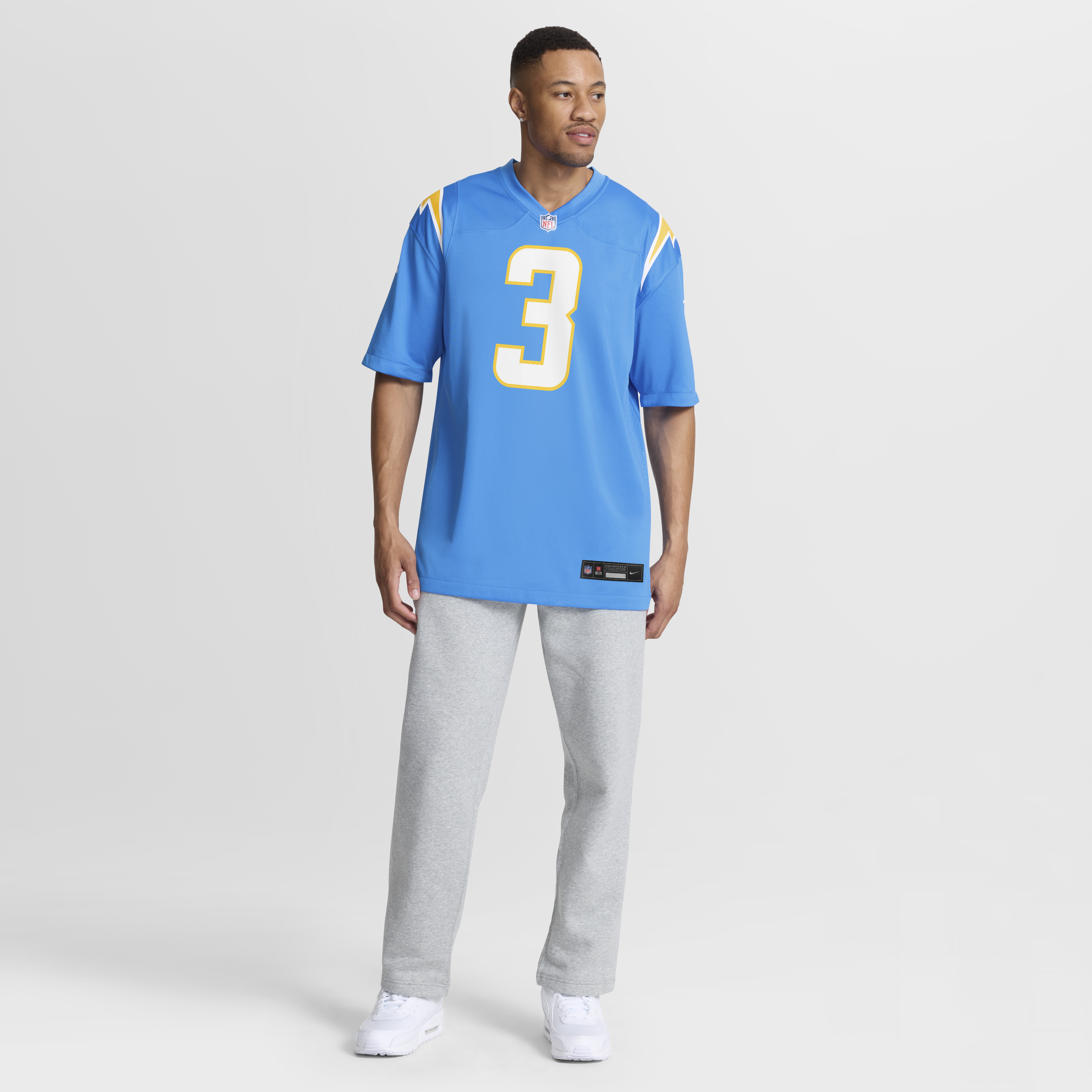 Derwin James Jr Los Angeles Chargers Game Jersey Powder Blue NFL Football Fan Wear
