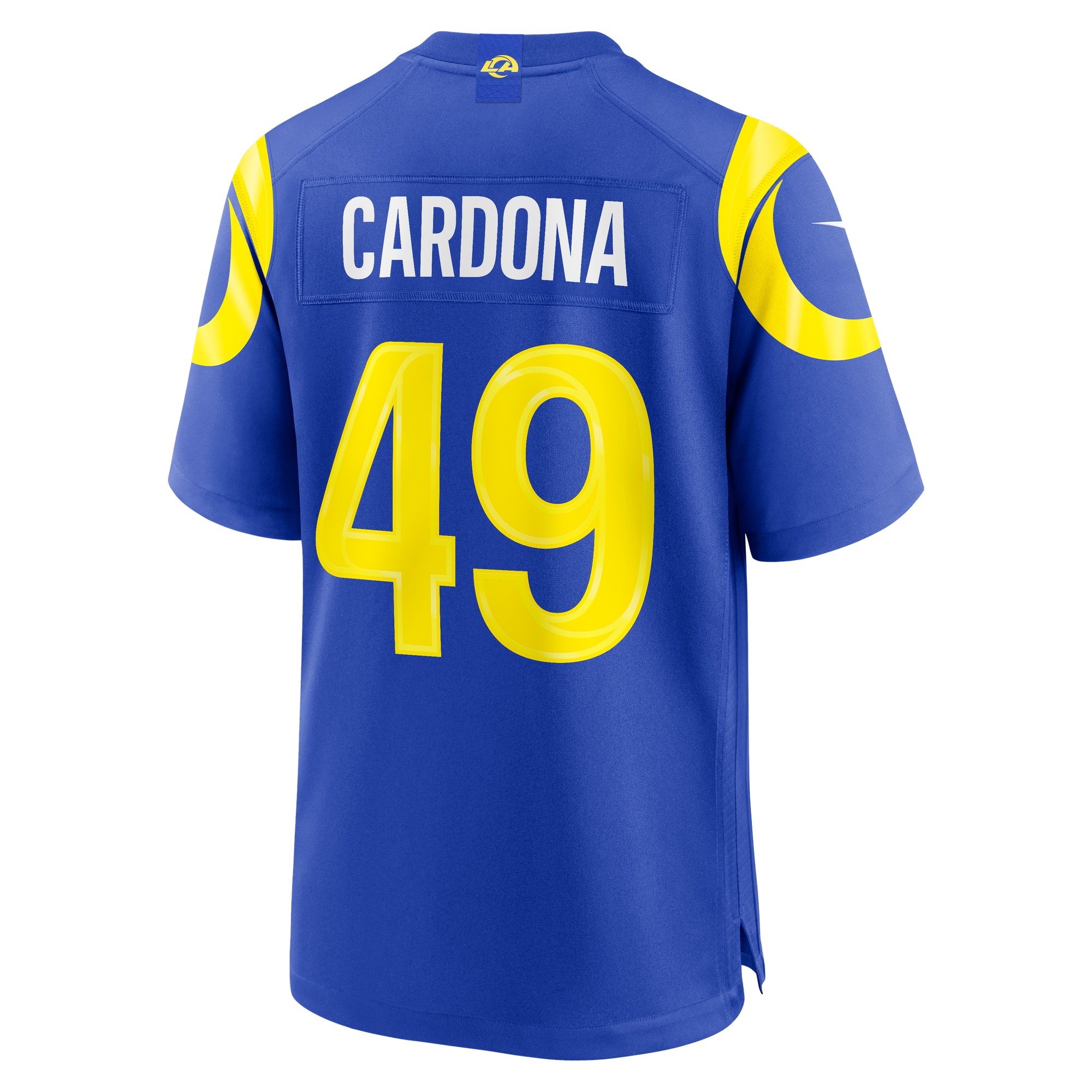 Joe Cardona Los Angeles Rams Game Jersey Royal NFL Football Fan Wear