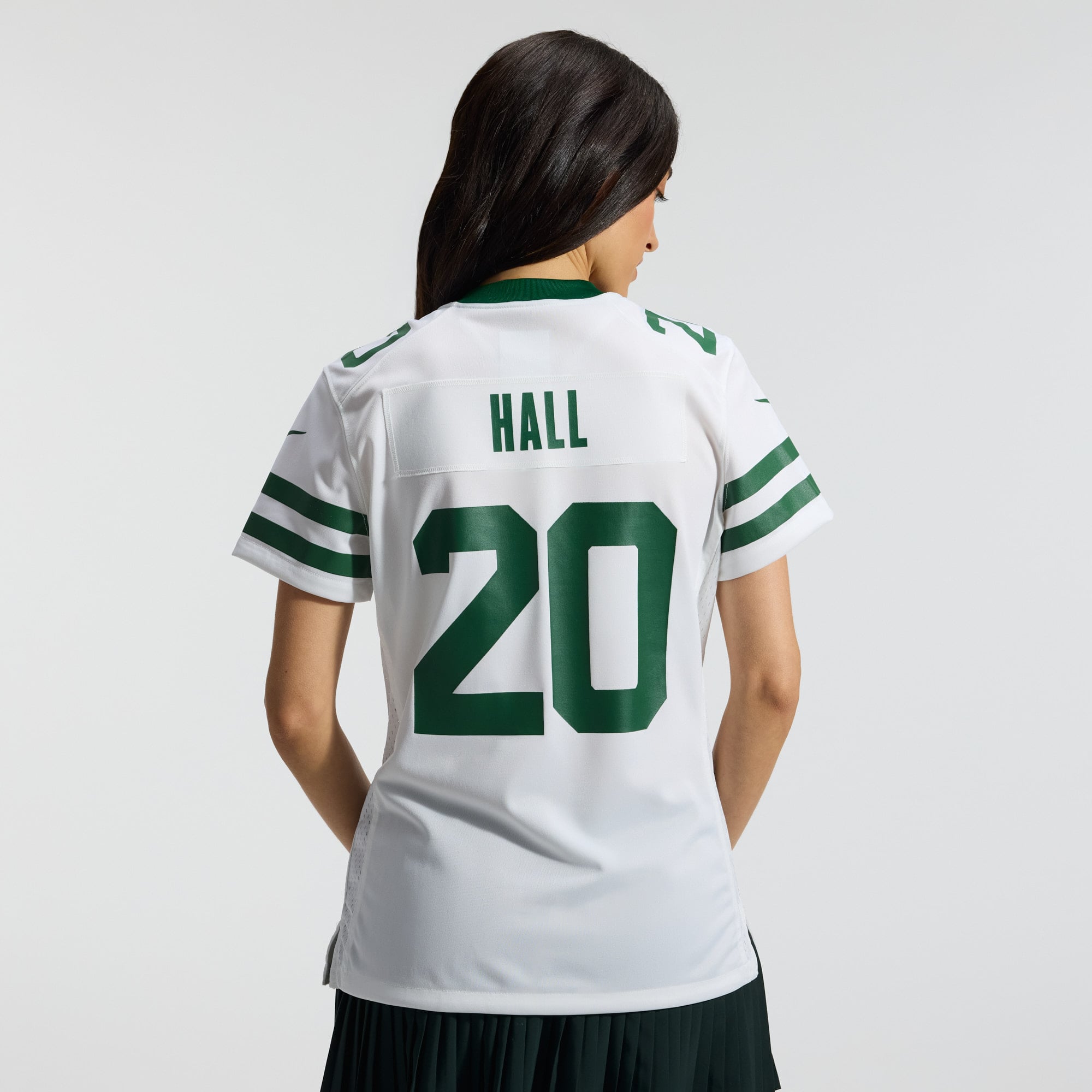 Breece Hall New York Jets Game Jersey White NFL Football Fan Wear Breece Hall