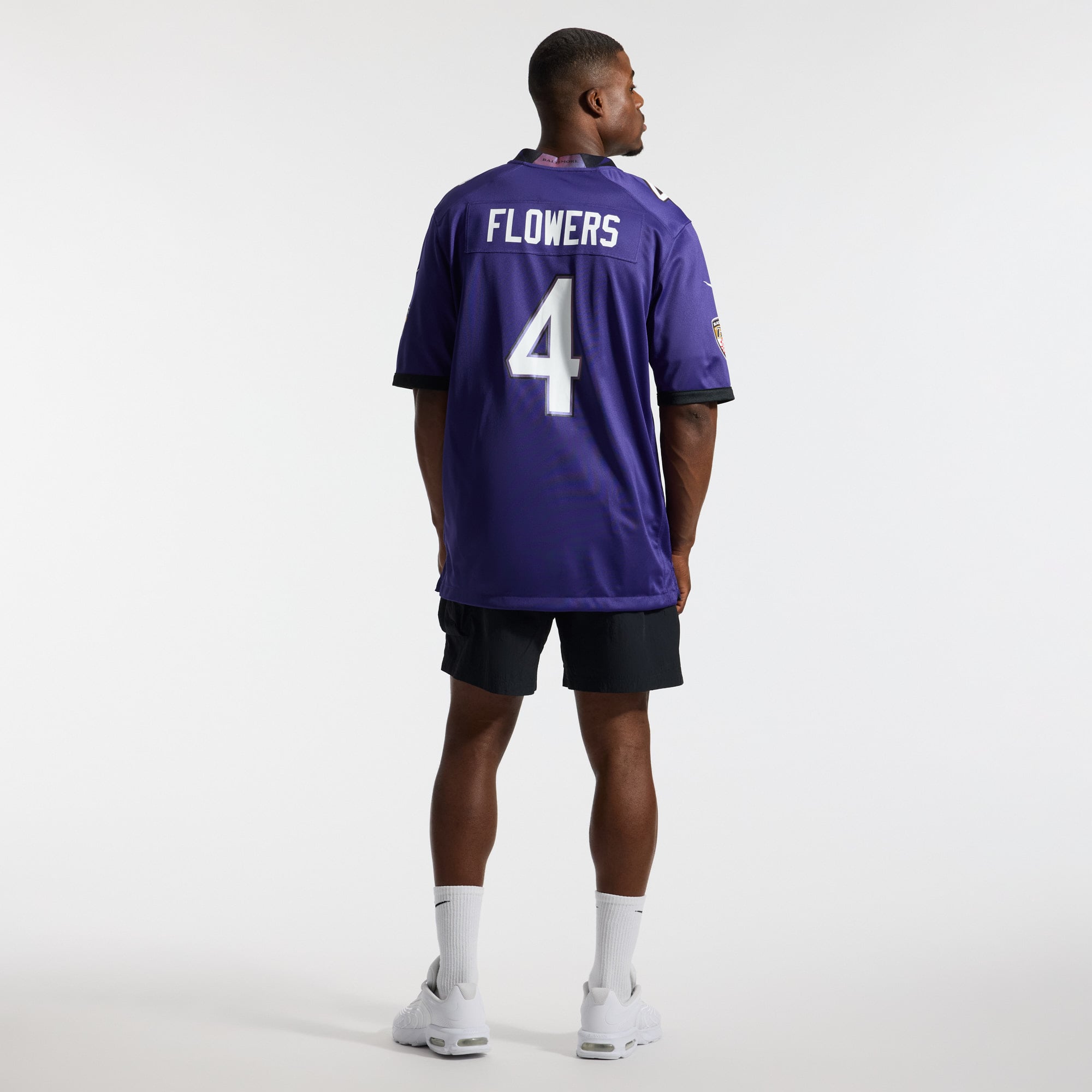 Zay Flowers Baltimore Ravens Game Jersey Purple NFL Football Fan Wear