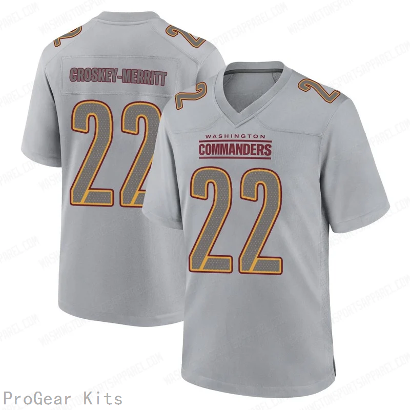 Jacory Croskey Merritt Washington Commanders Game Jersey No.22 NFL Football Fan Wear