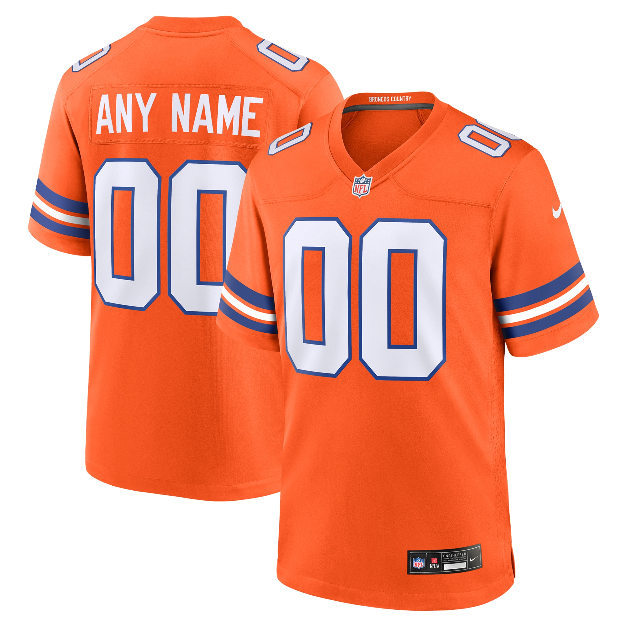 Denver Broncos Game Jersey Orange NFL Football Fan Wear