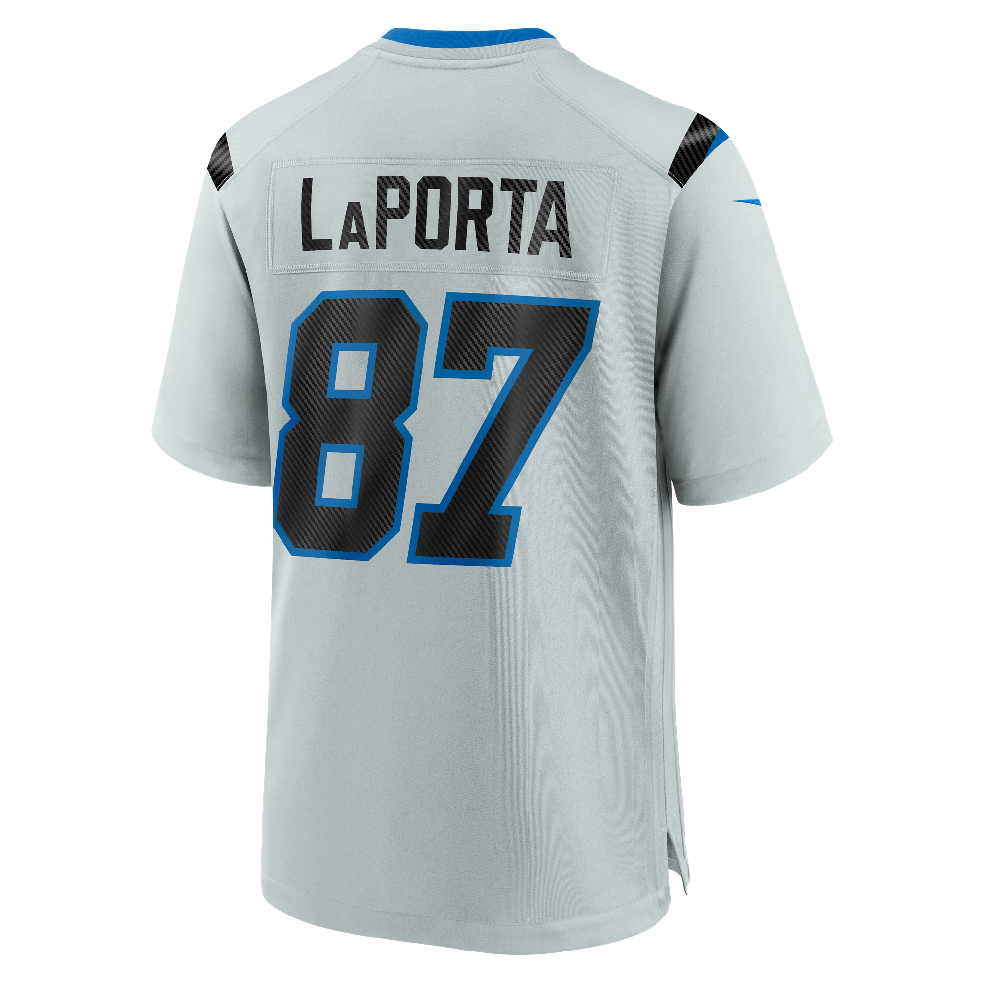 Sam LaPorta Detroit Lions Game Jersey Silver NFL Football Fan Wear