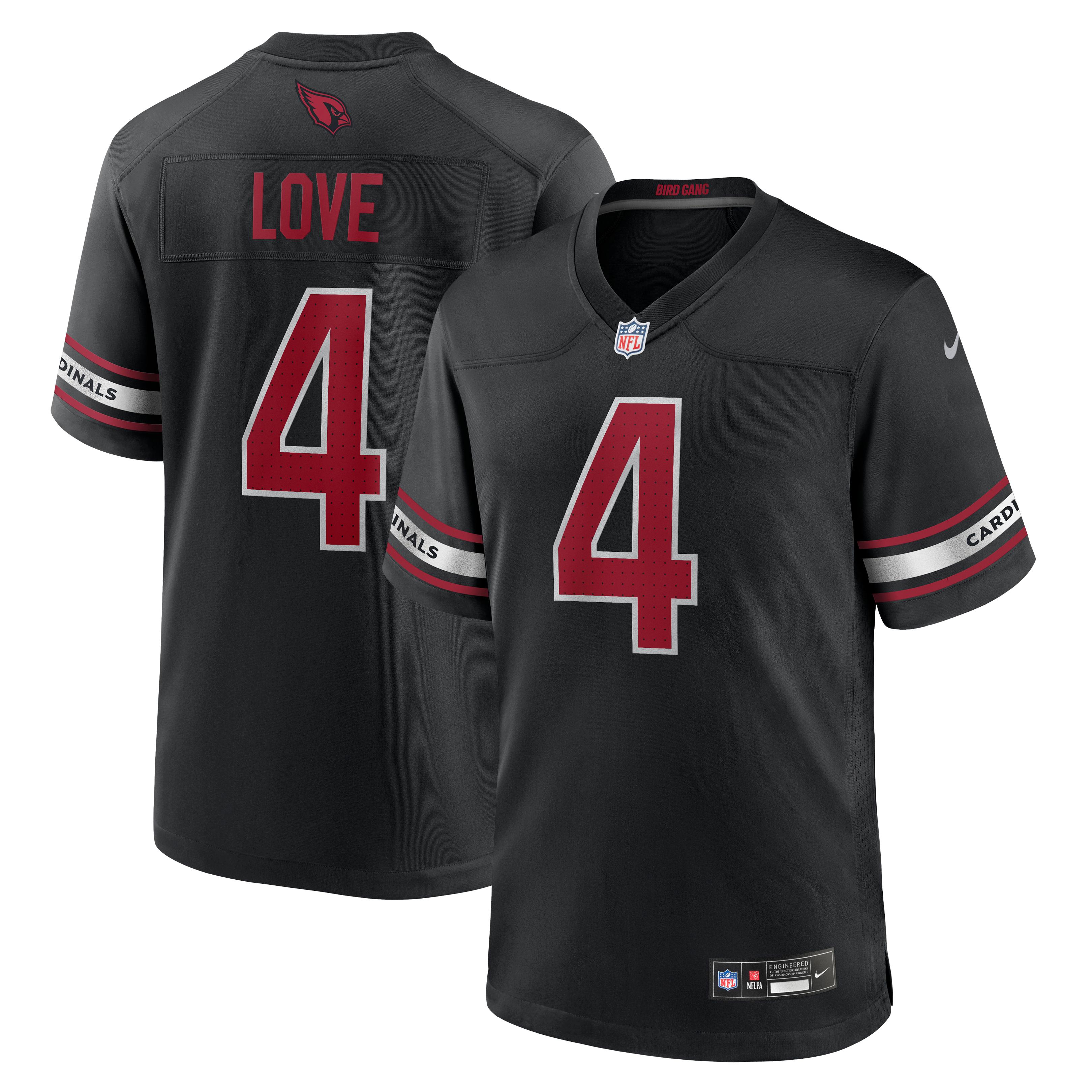 Jeremiyah Love Arizona Cardinals Player Jersey Black NFL Football Fan Wear
