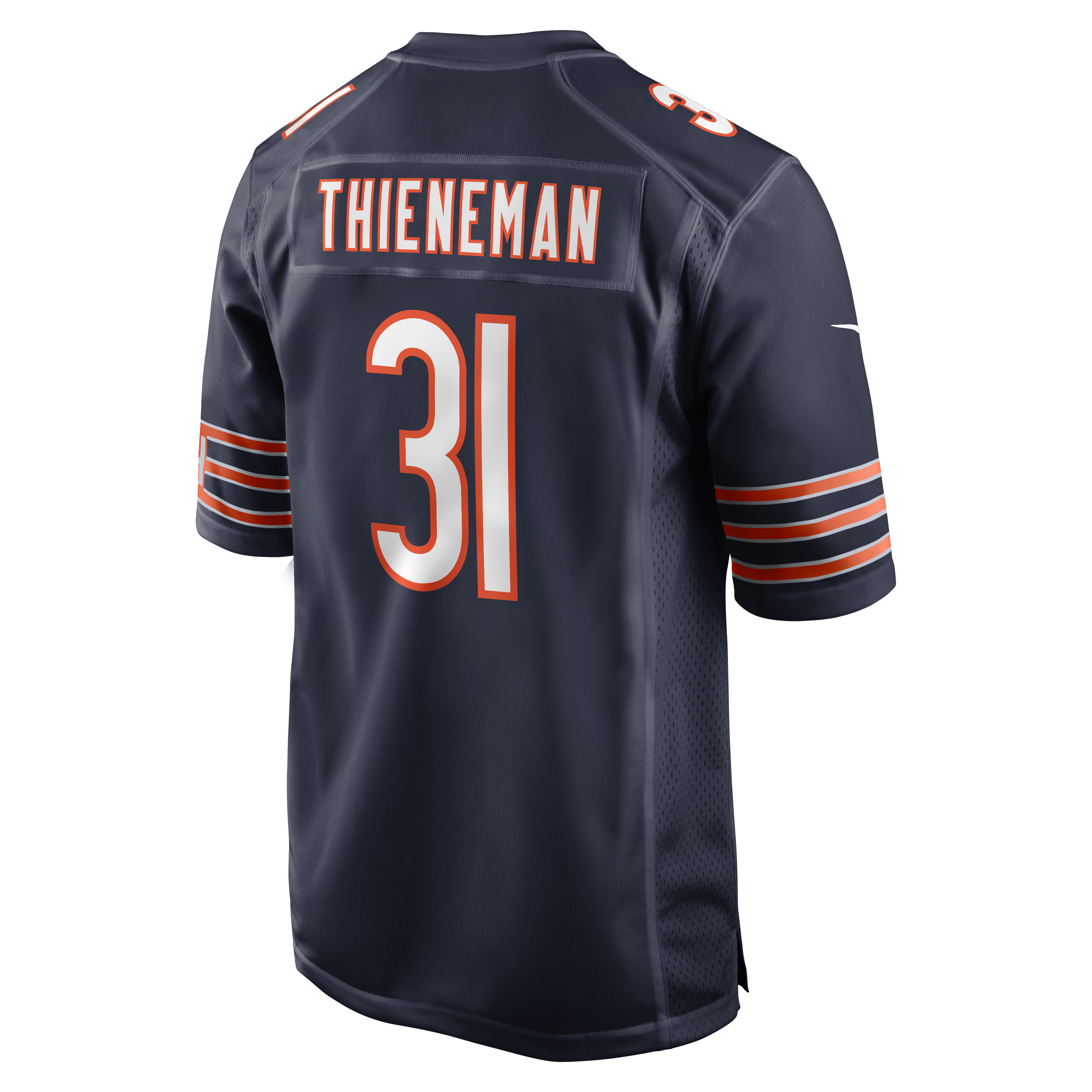 Dillon Thieneman Round Chicago Bears Game Jersey No.25 Navy NFL Football Fan Wear