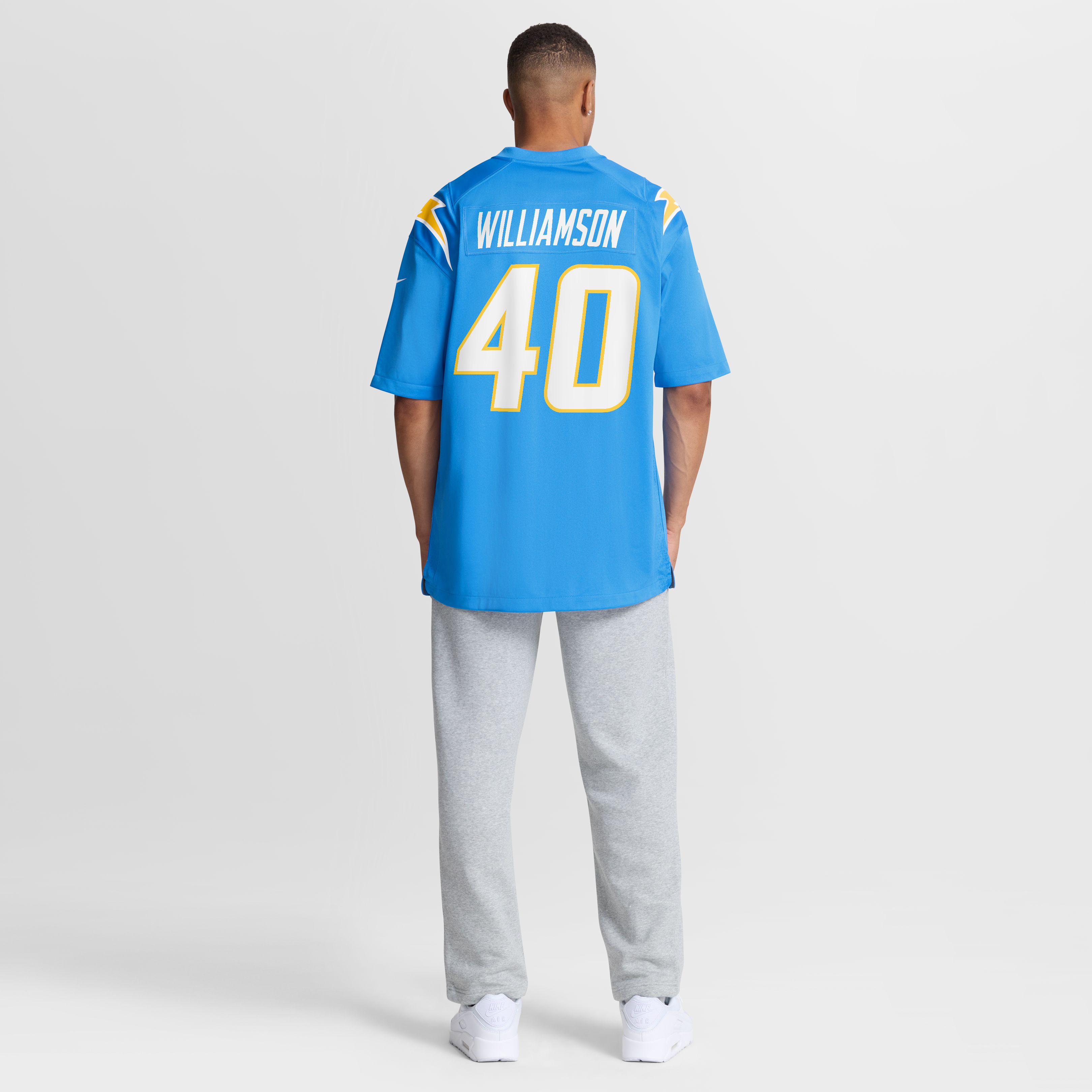 Kendall Williamson Los Angeles Chargers Game Jersey Powder Blue NFL Football Fan Wear Kendall Williamson