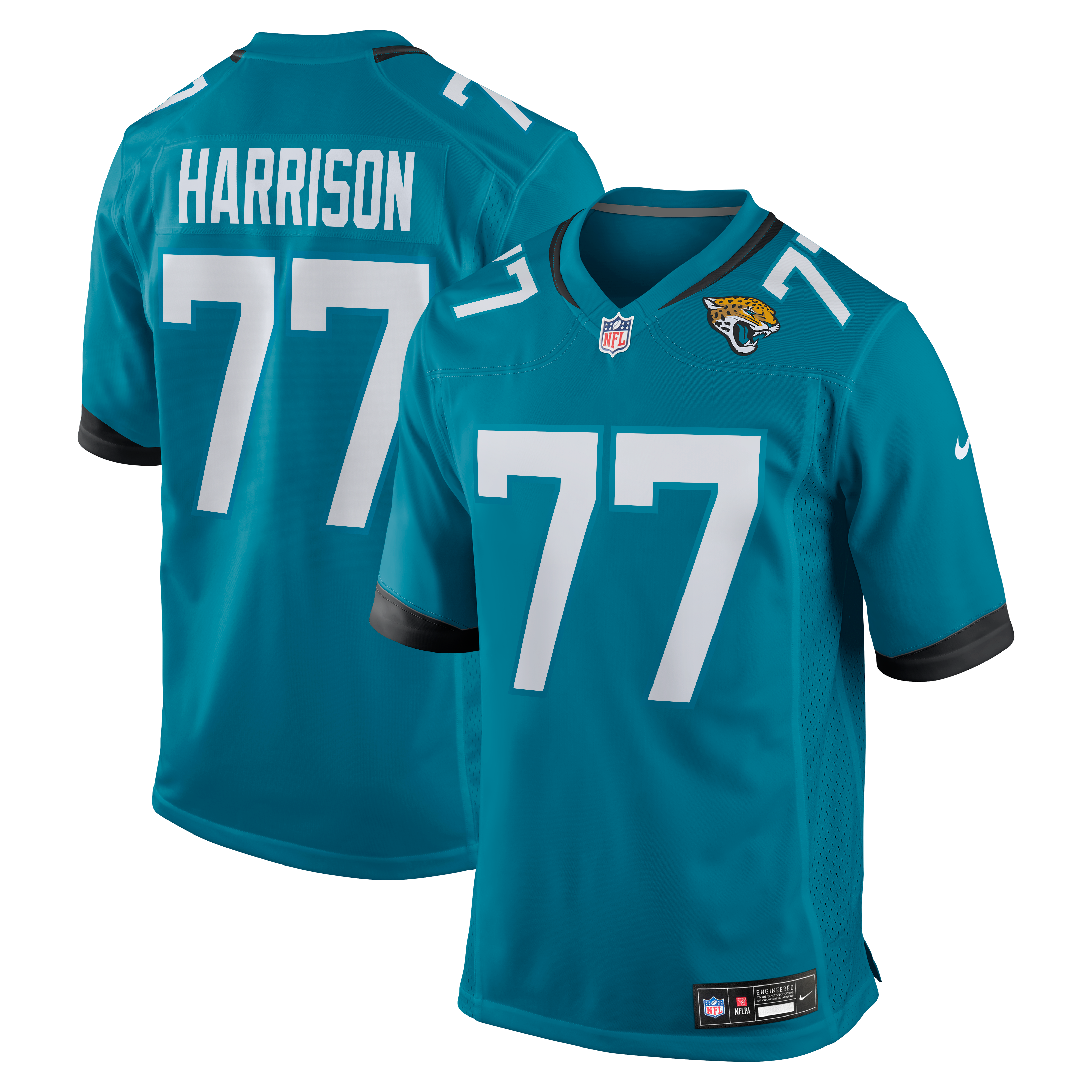 Anton Harrison Jacksonville Jaguars Game Jersey Teal NFL Football Fan Wear