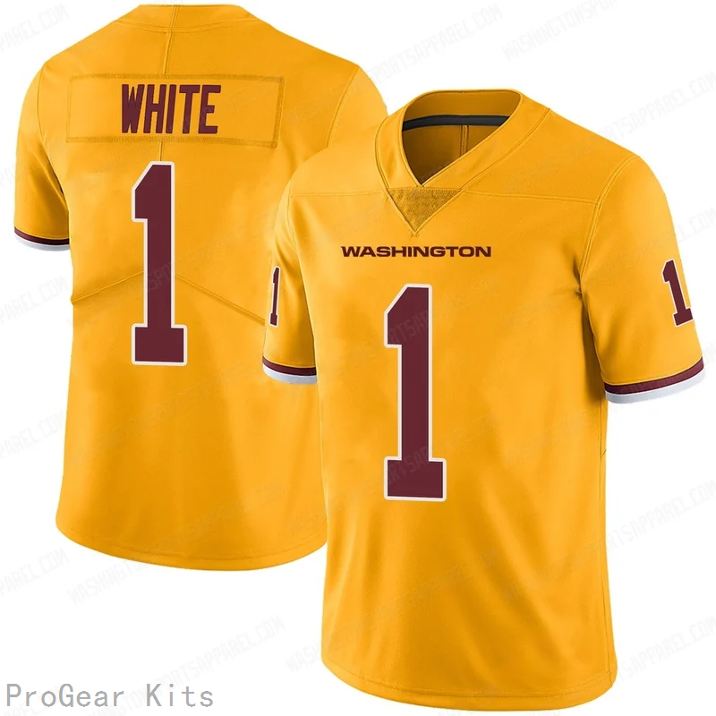 Rachaad Rush Washington Commanders Jersey No.1 White NFL Football Fan Wear Rachaad Rush