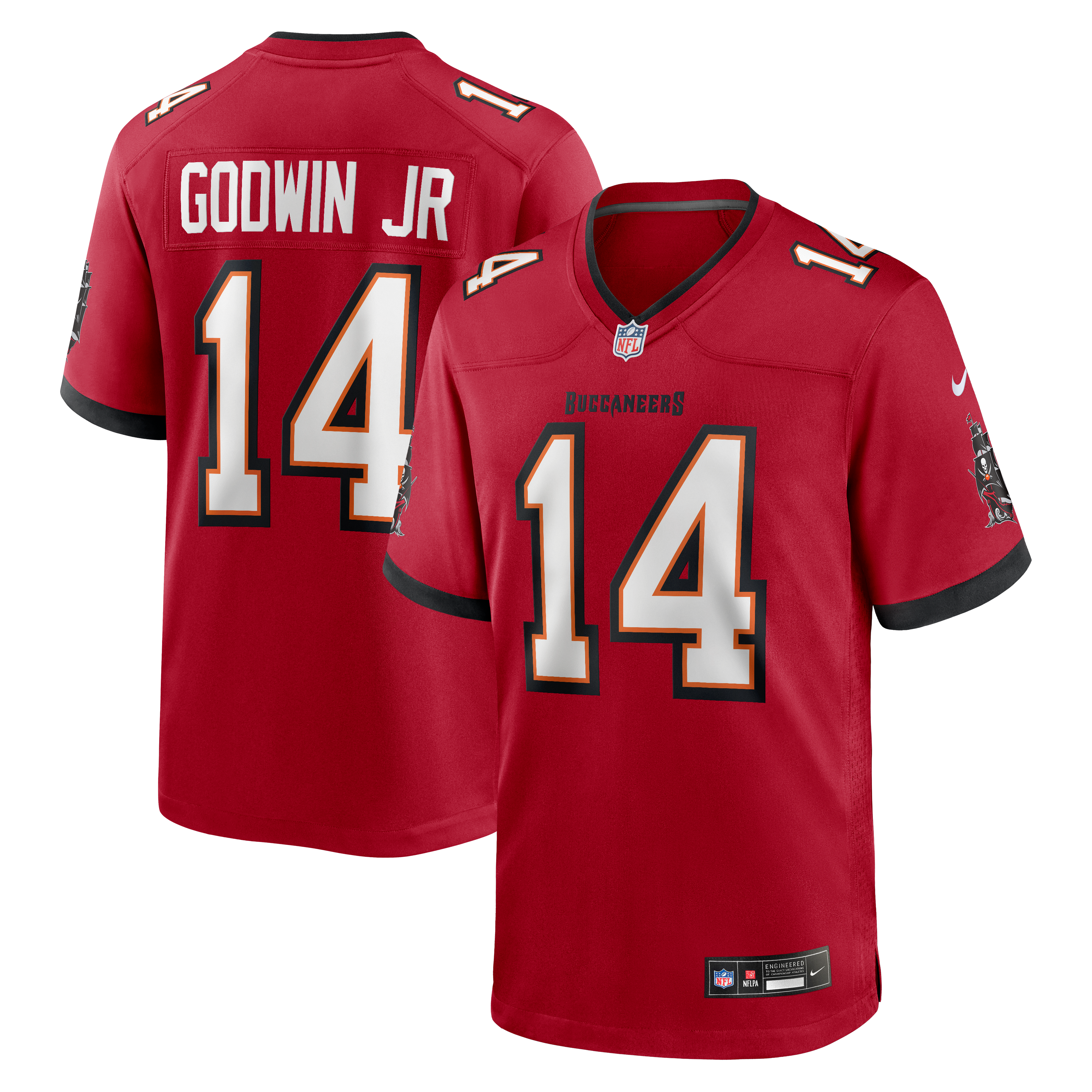 Chris Godwin Jr Tampa Bay Buccaneers Player Jersey Red NFL Football Fan Wear