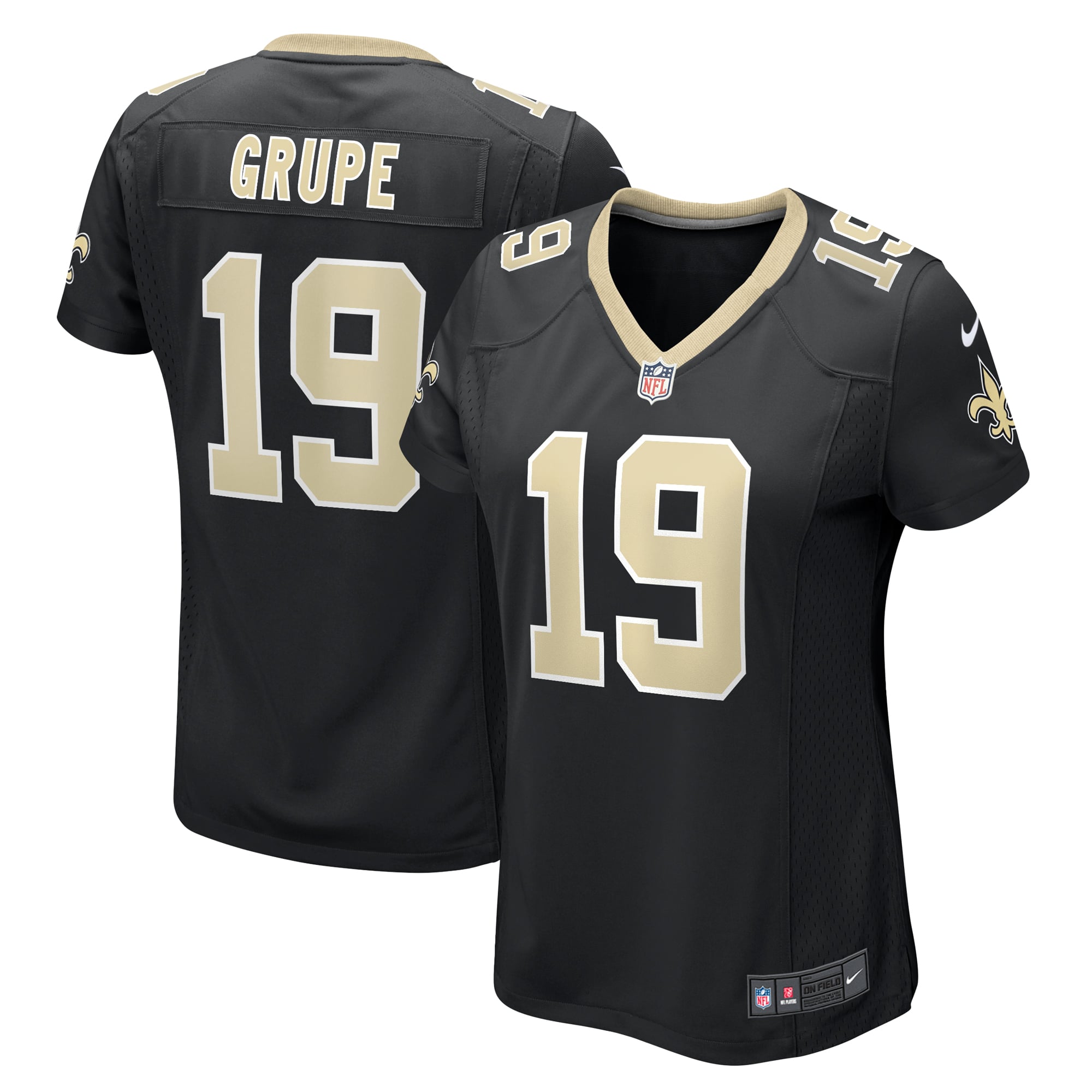 Blake Grupe New Orleans Saints Game Jersey Black NFL Football Fan Wear