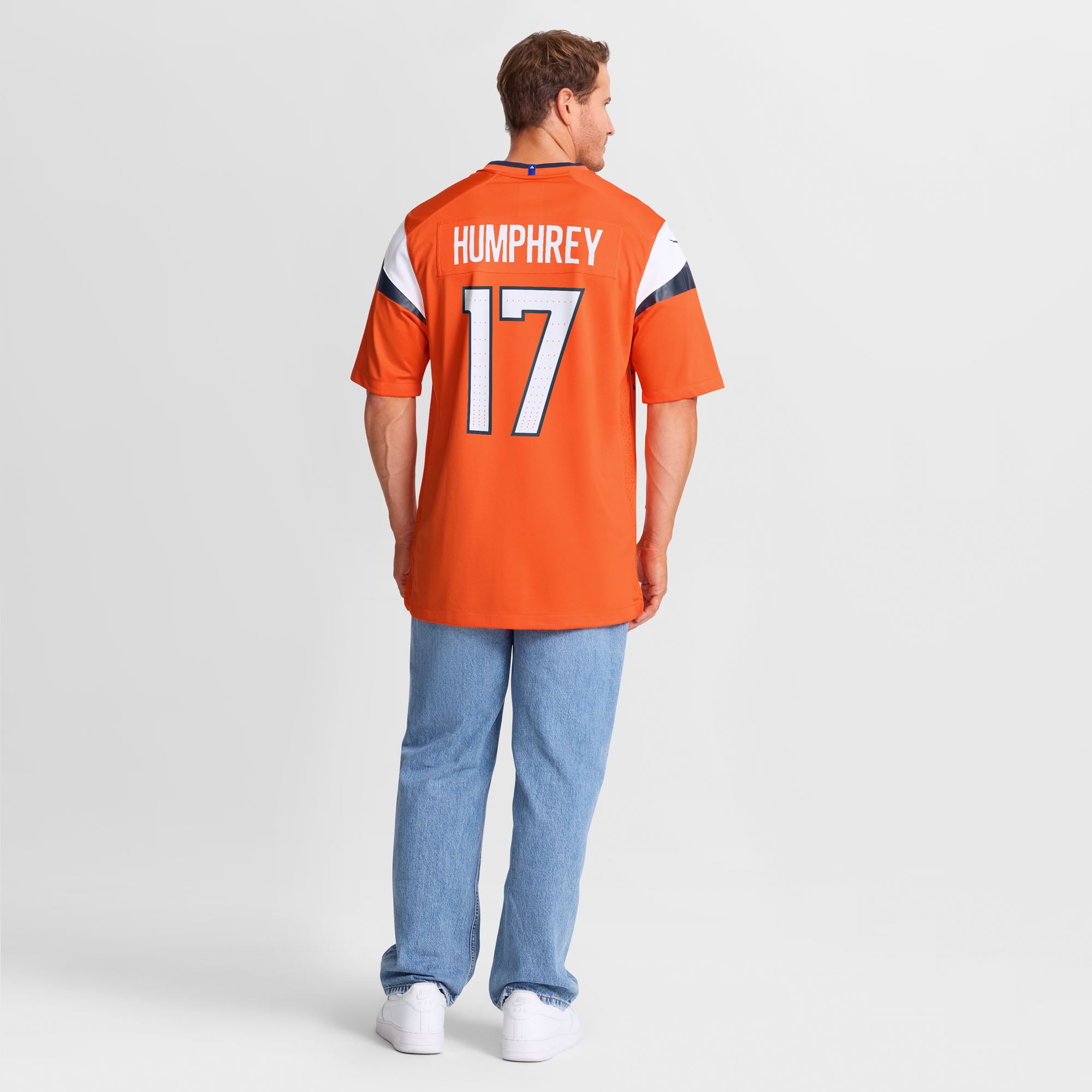 Lil'Jordan Humphrey Denver Broncos Game Jersey Orange NFL Football Fan Wear