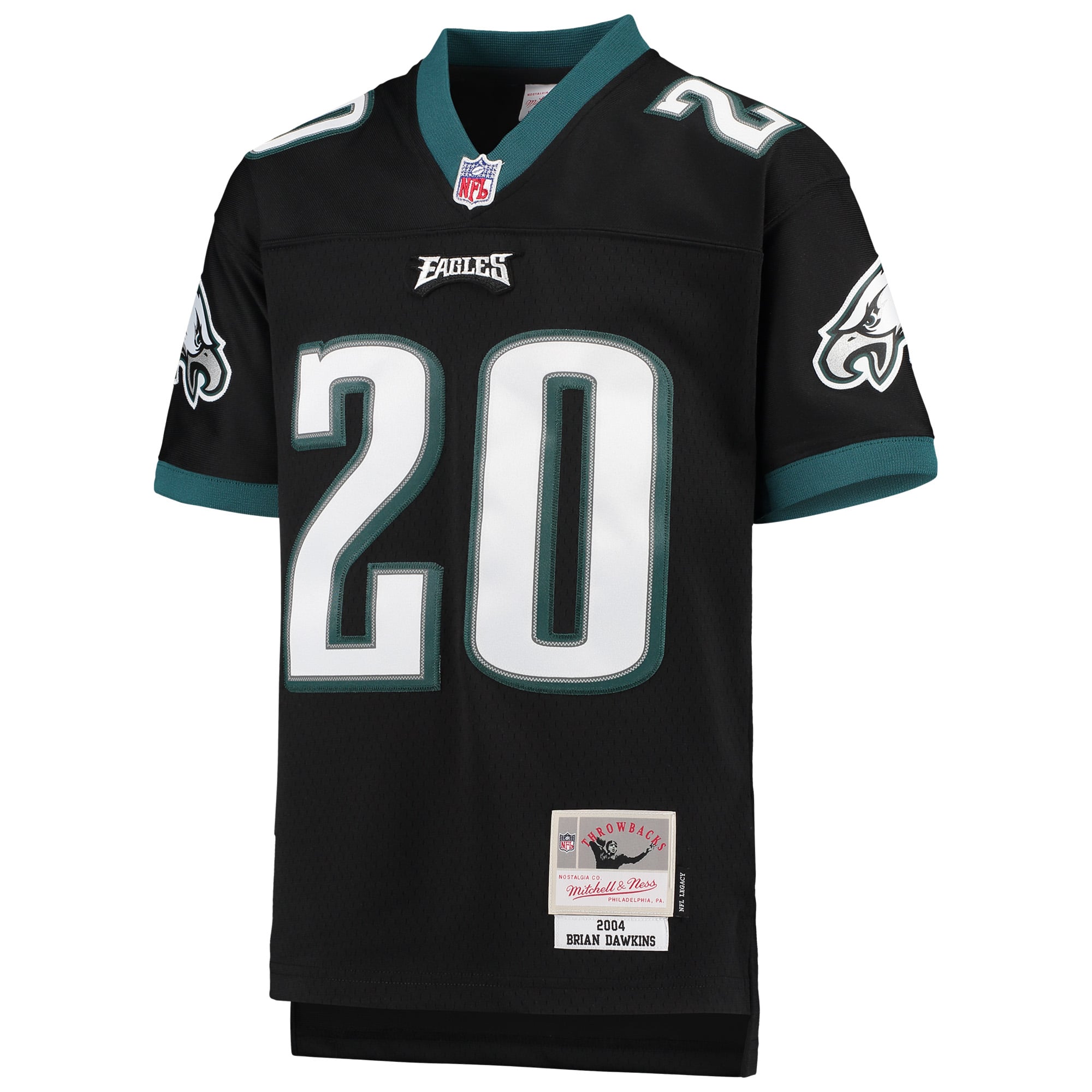 Big Tall Retired Philadelphia Eagles Player Jersey Black NFL Football Fan Wear Big Tall Retired