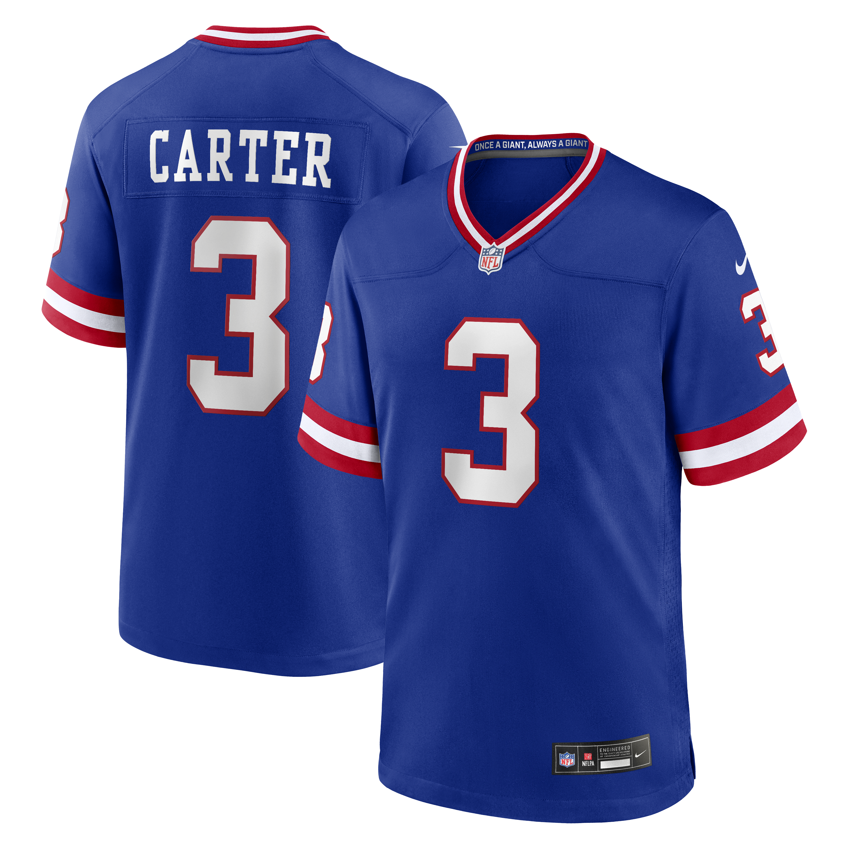 Abdul Carter New York Giants Game Jersey Royal NFL Football Fan Wear