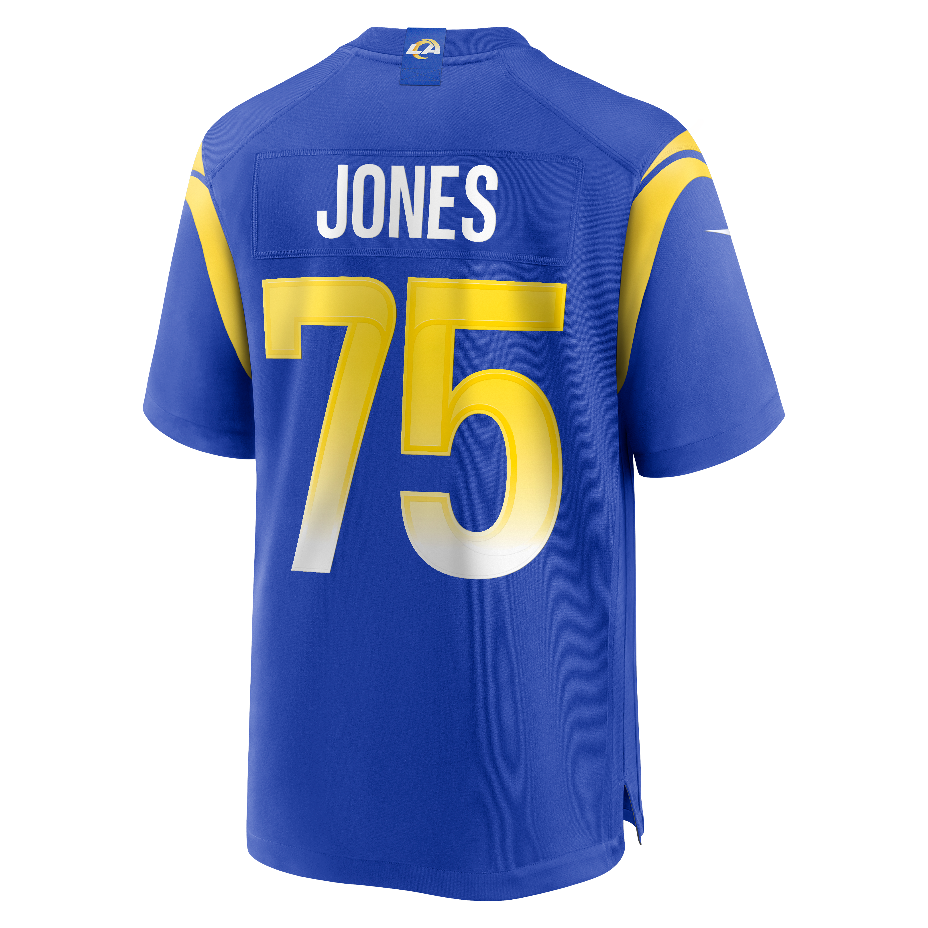 Deacon Jones Retired Los Angeles Rams Player Jersey Royal NFL Football Fan Wear Deacon Jones Retired