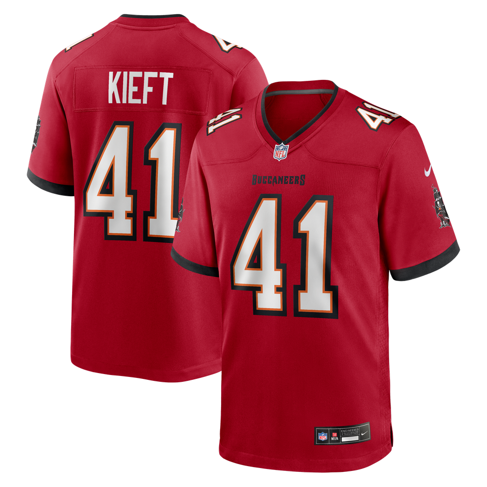 Ko Kieft Tampa Bay Buccaneers Player Jersey Red NFL Football Fan Wear Ko Kieft
