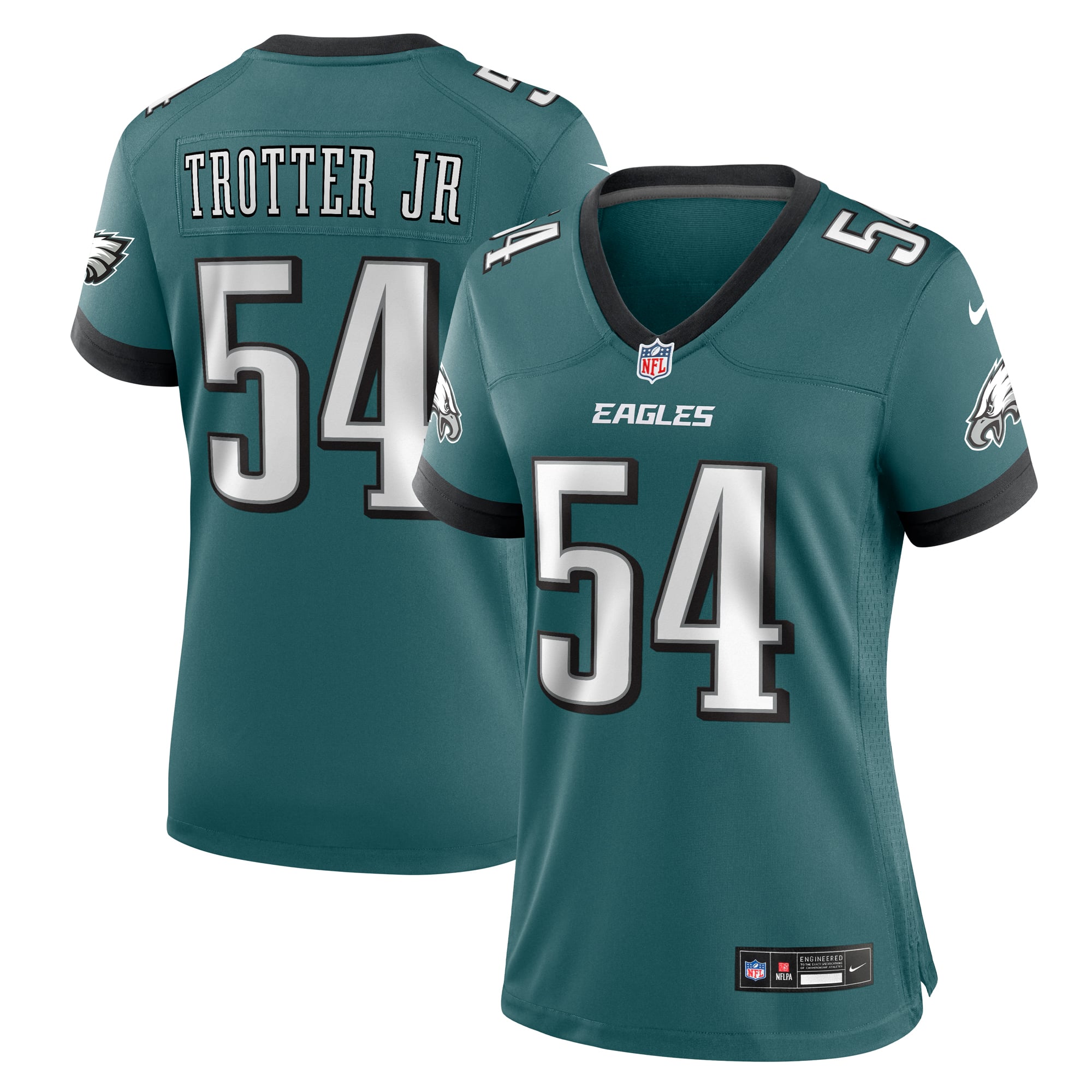 Jeremiah Trotter Jr Philadelphia Eagles Game Jersey Midnight NFL Football Fan Wear