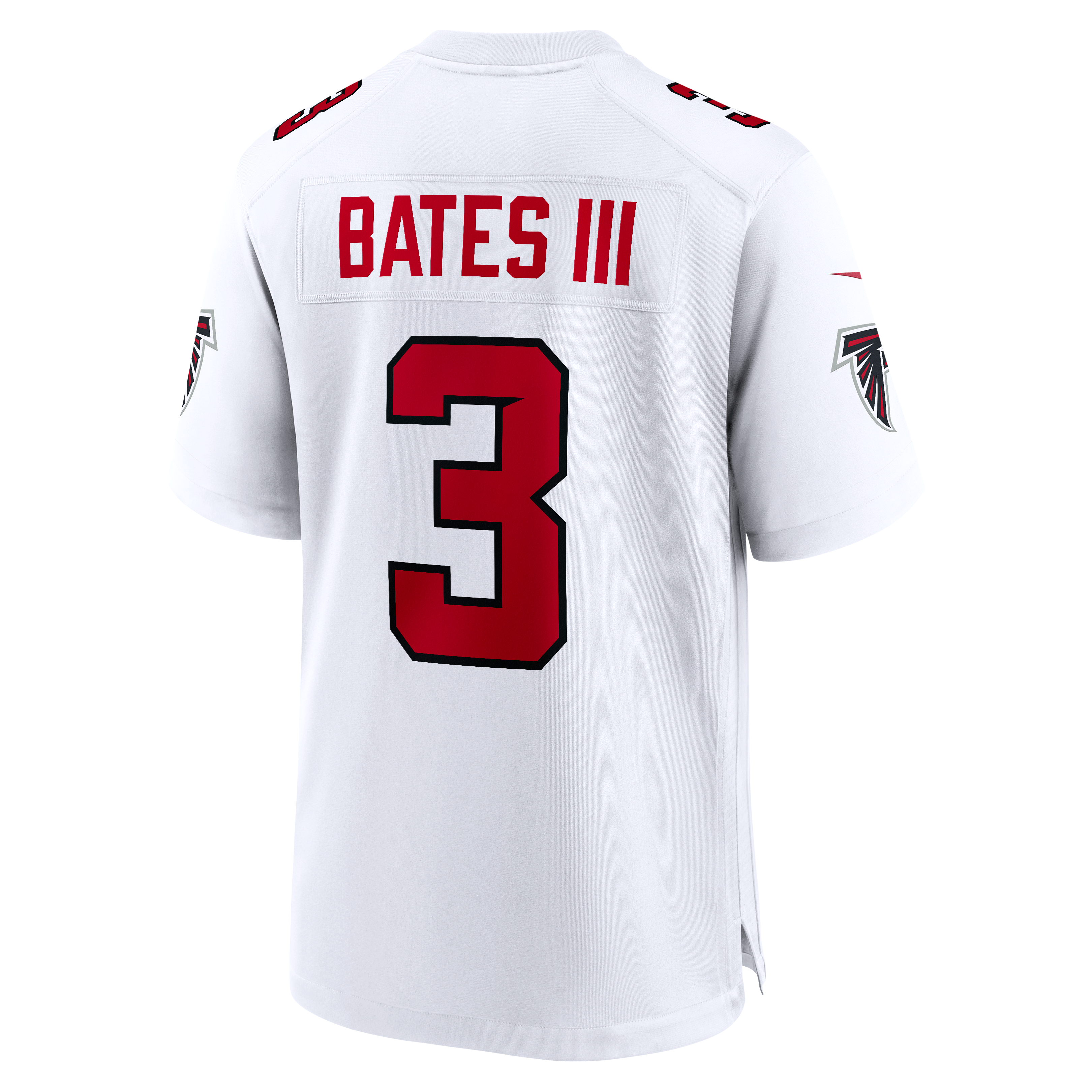 Jessie Bates Atlanta Falcons Game Jersey White NFL Football Fan Wear Jessie Bates