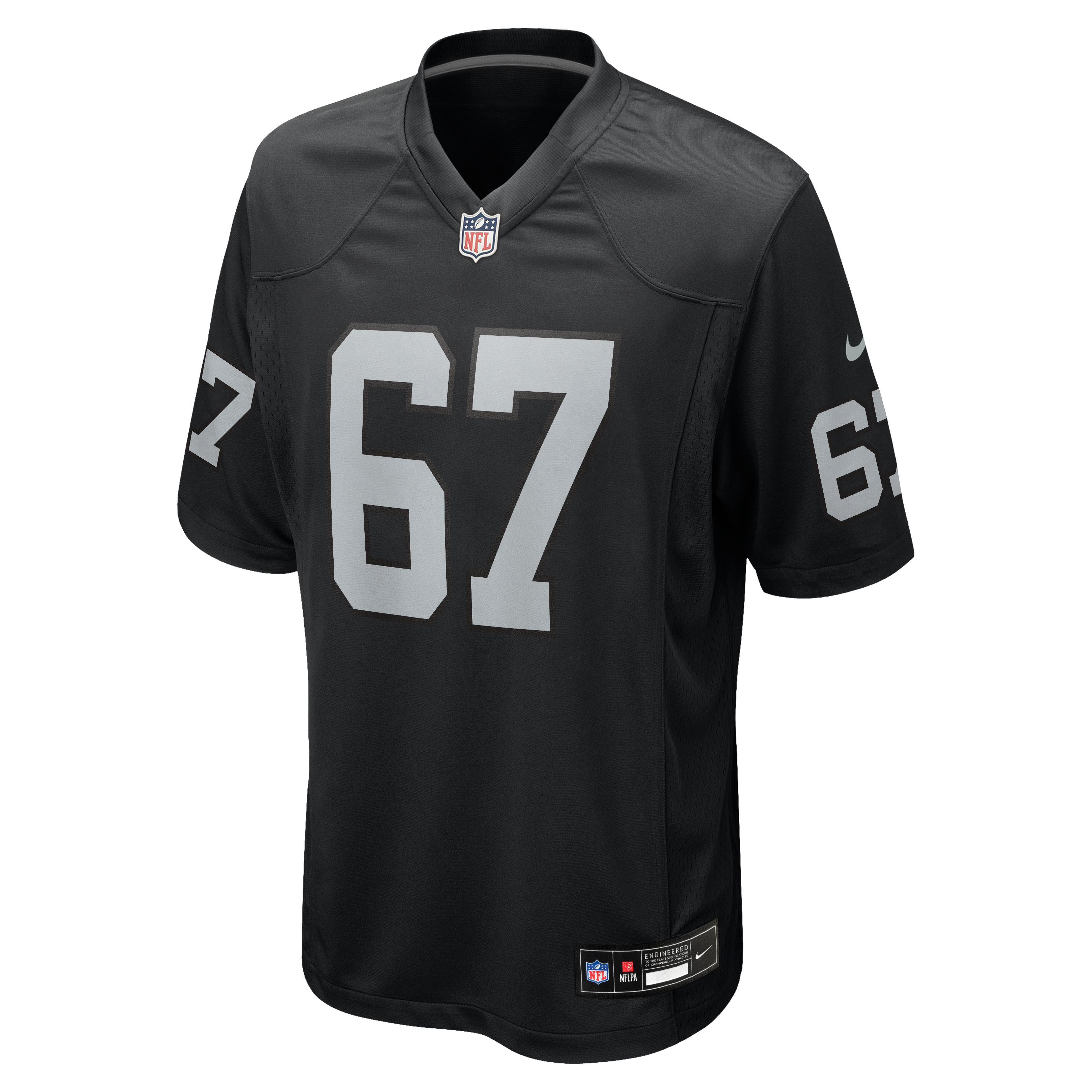 Will Putnam Las Vegas Raiders Game Jersey Black NFL Football Fan Wear Will Putnam
