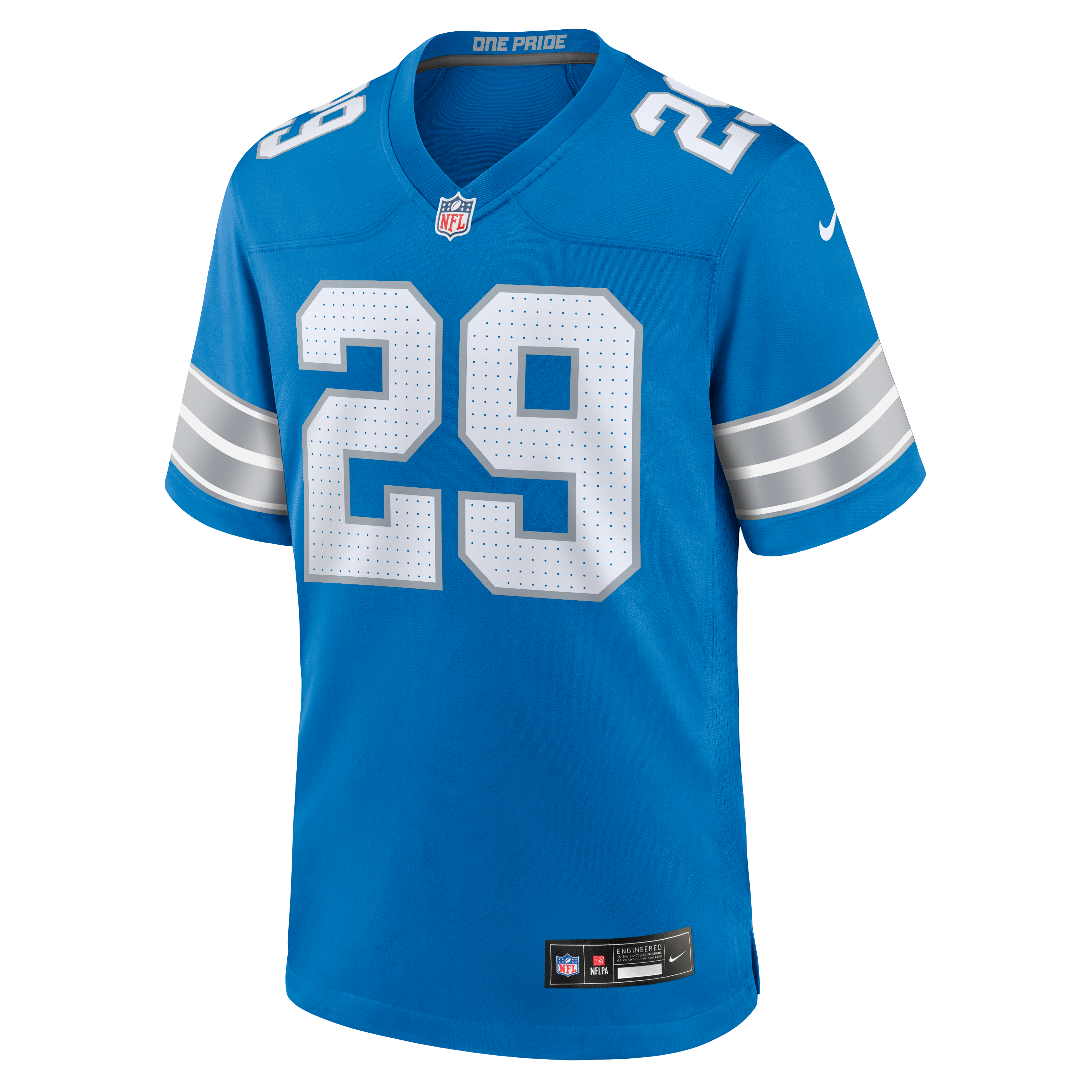Avonte Maddox Detroit Lions Game Jersey Blue NFL Football Fan Wear