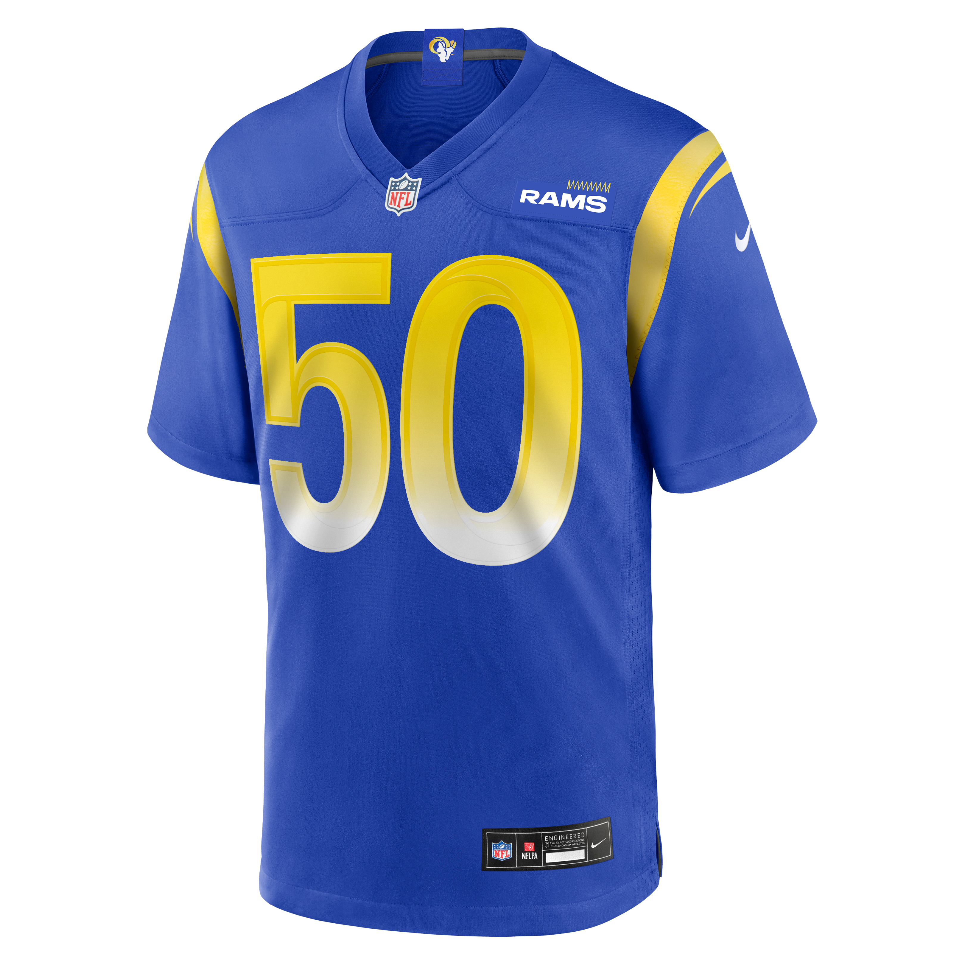Beaux Limmer Los Angeles Rams Game Jersey Royal NFL Football Fan Wear