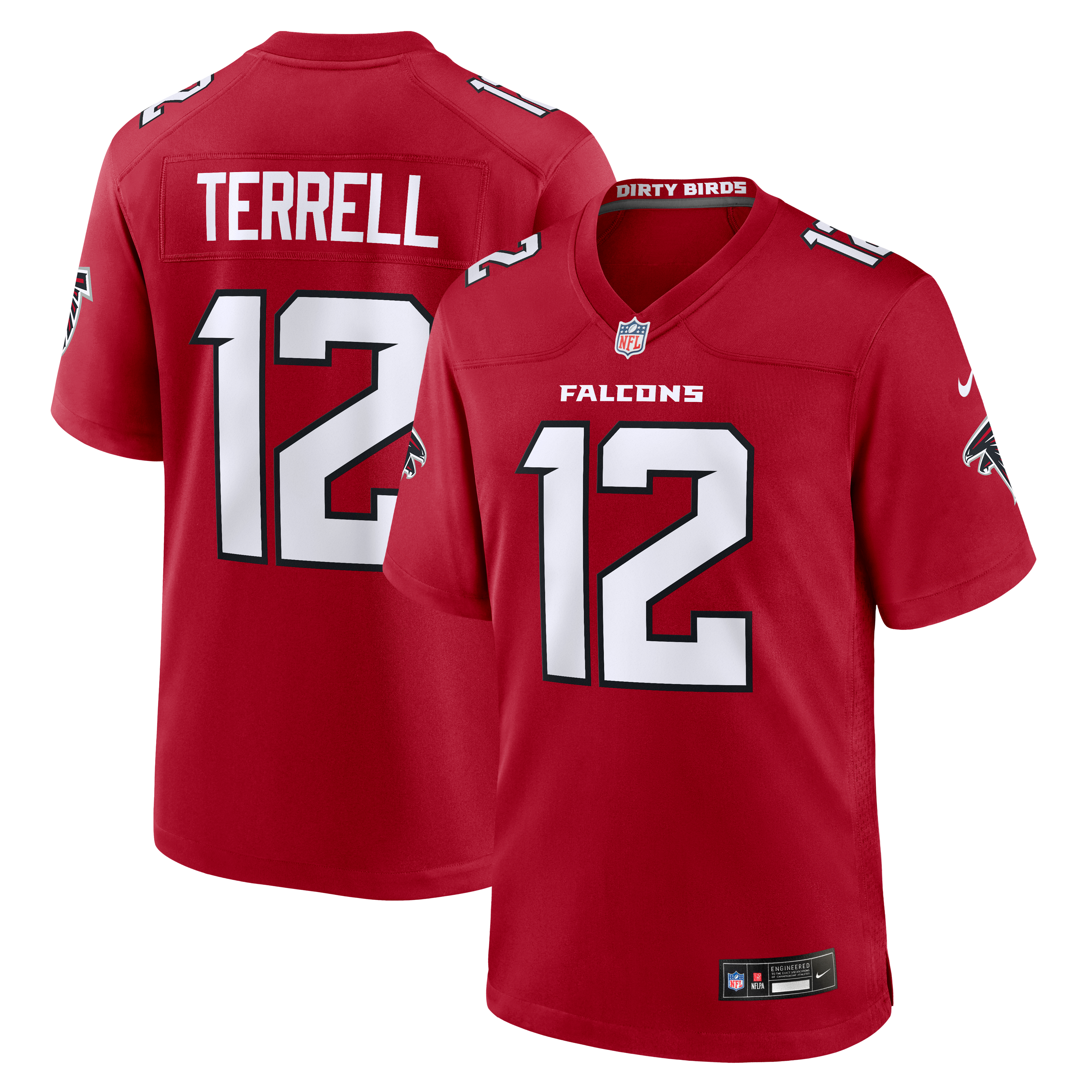 Avieon Terrell Atlanta Falcons Game Jersey Red NFL Football Fan Wear