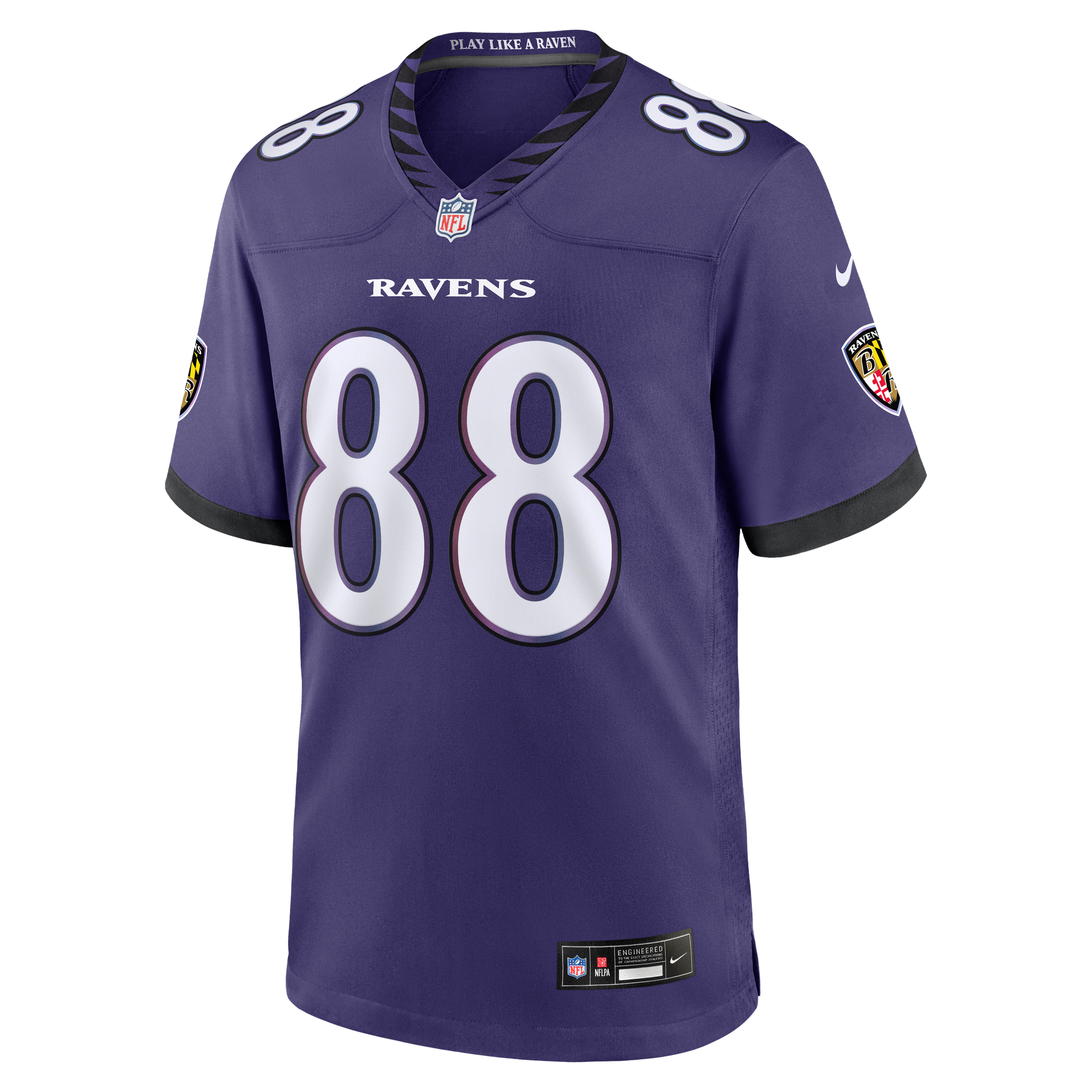 Matthew Hibner Baltimore Ravens Game Jersey Purple NFL Football Fan Wear