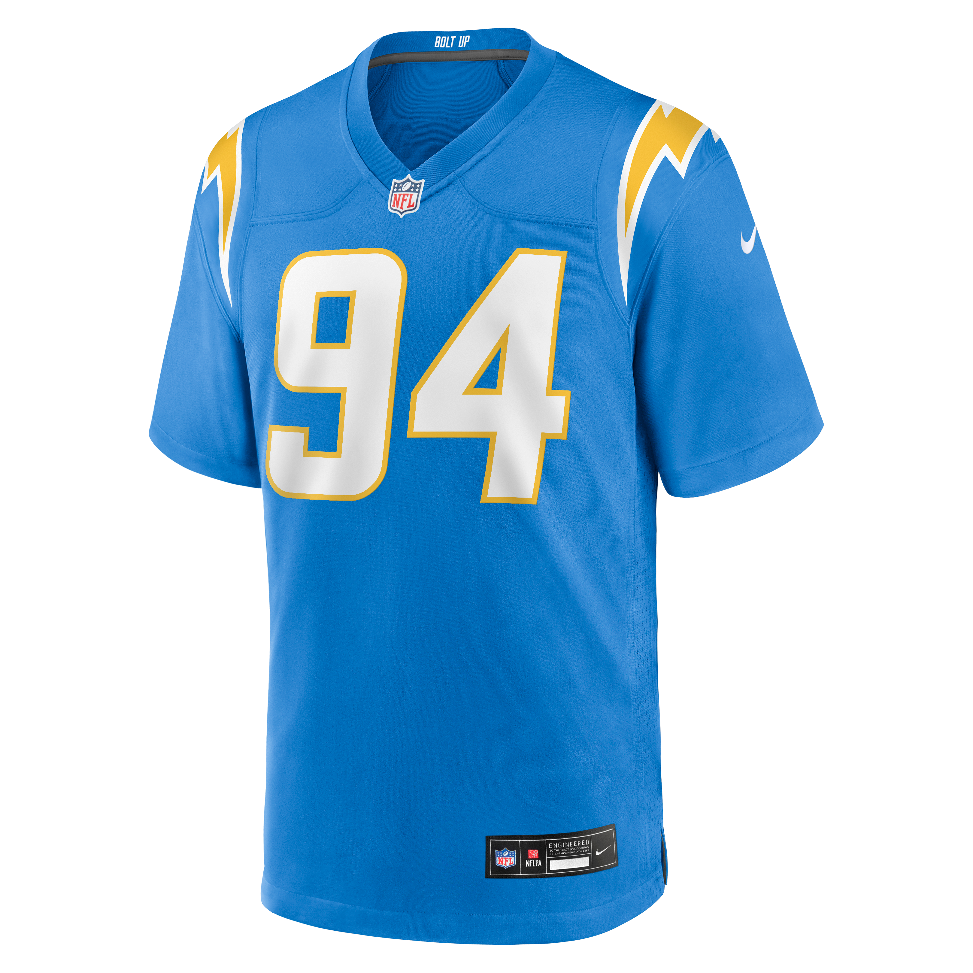Dalvin Tomlinson Los Angeles Chargers Game Jersey Powder Blue NFL Football Fan Wear Dalvin Tomlinson