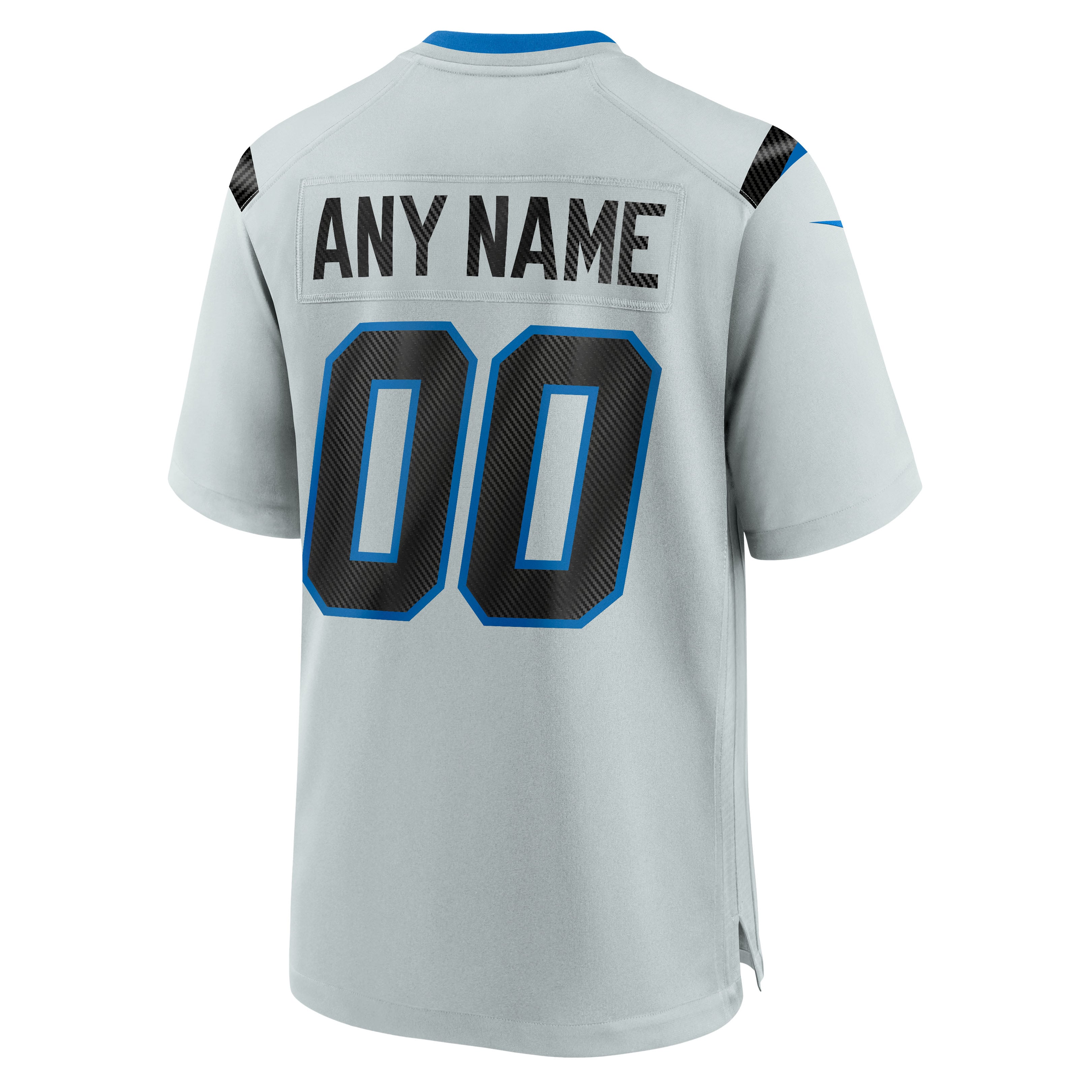 Detroit Lions Custom Jersey Silver NFL Football Fan Wear Custom Number