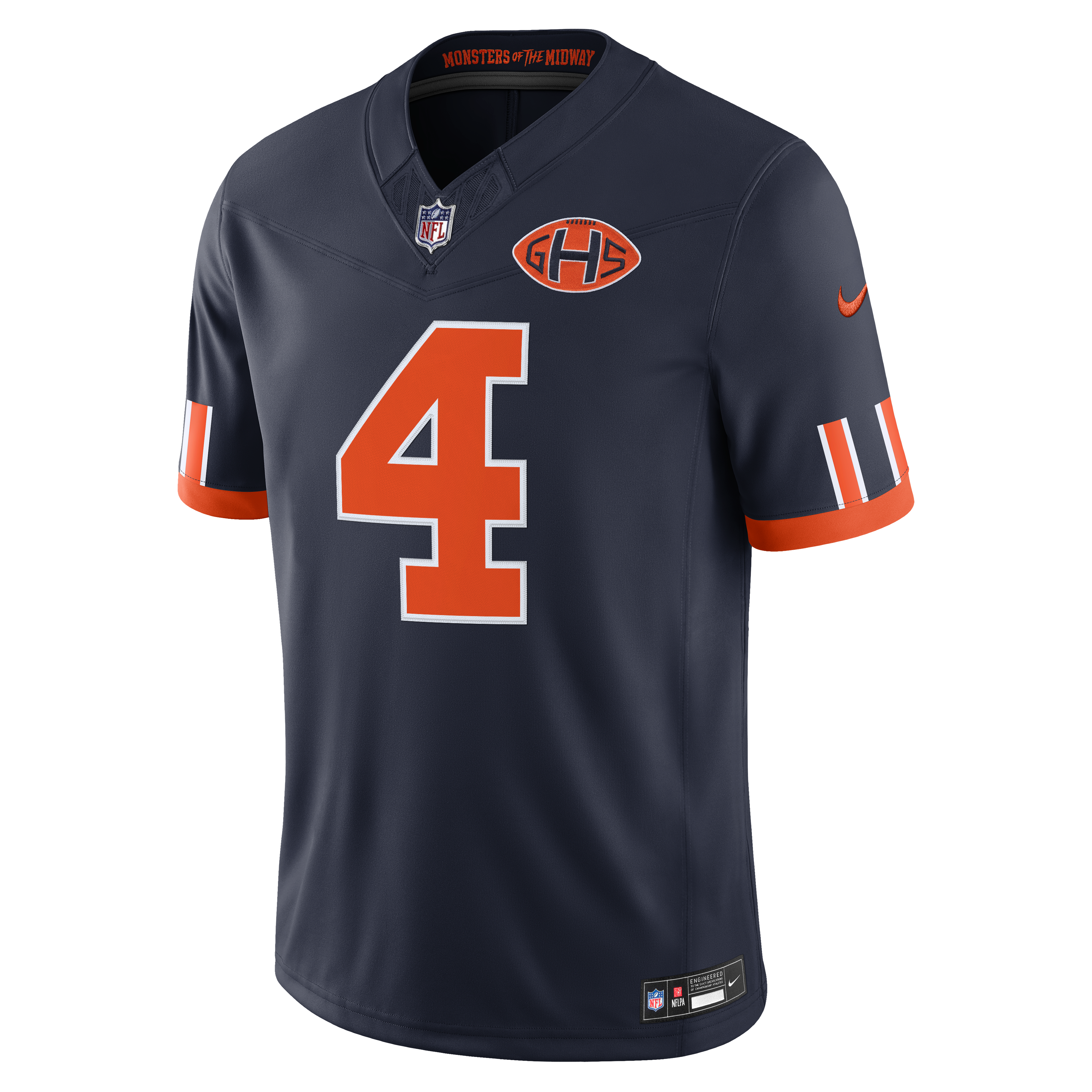 DAndre Swift Chicago Bears Game Jersey Navy NFL Football Fan Wear DAndre Swift