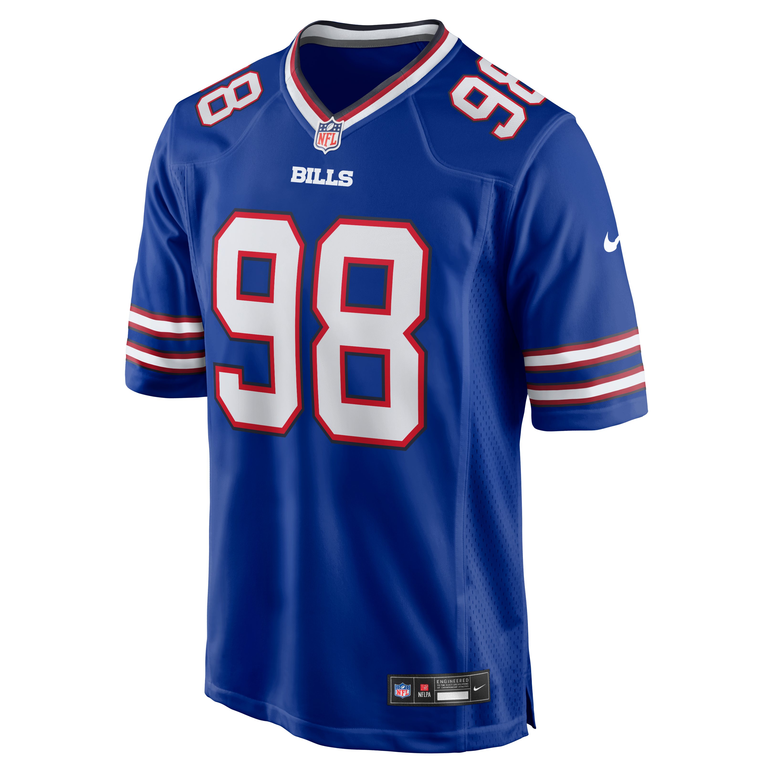TJ Sanders Buffalo Bills Game Jersey Royal NFL Football Fan Wear TJ Sanders