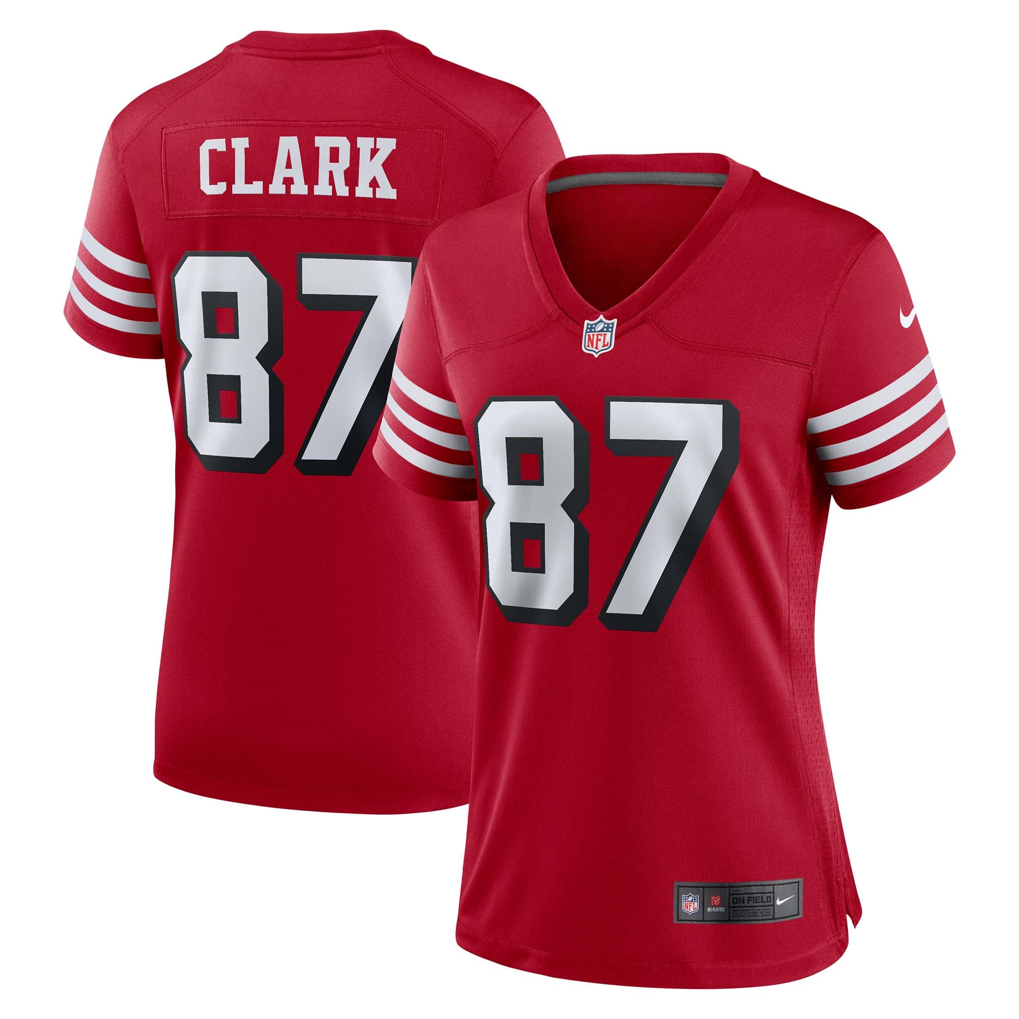 Dwight Clark San Francisco 49ers Game Jersey Scarlet NFL Football Fan Wear