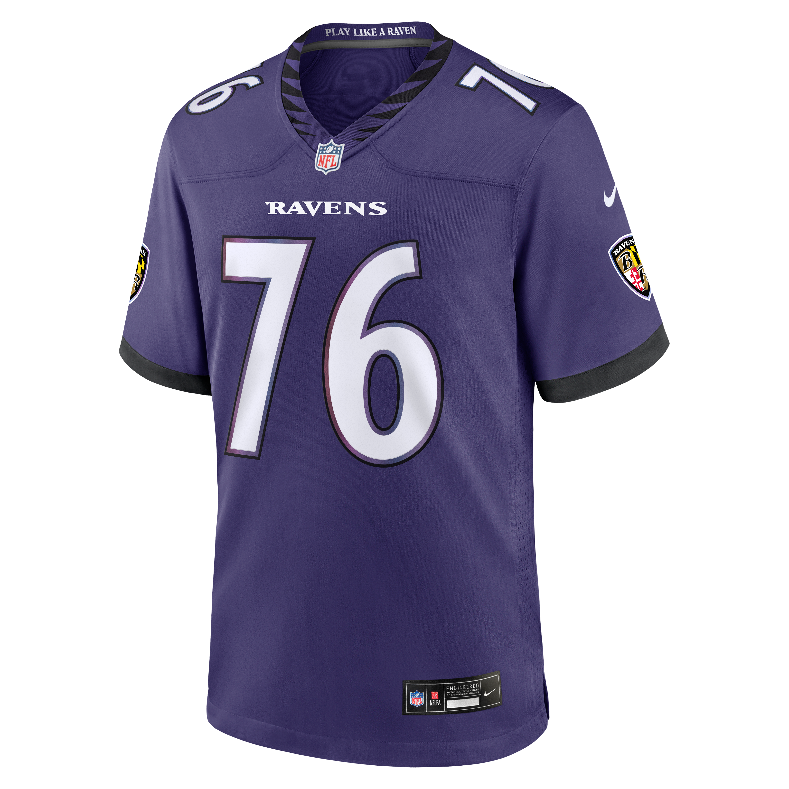Carson Vinson Baltimore Ravens Game Jersey Purple NFL Football Fan Wear