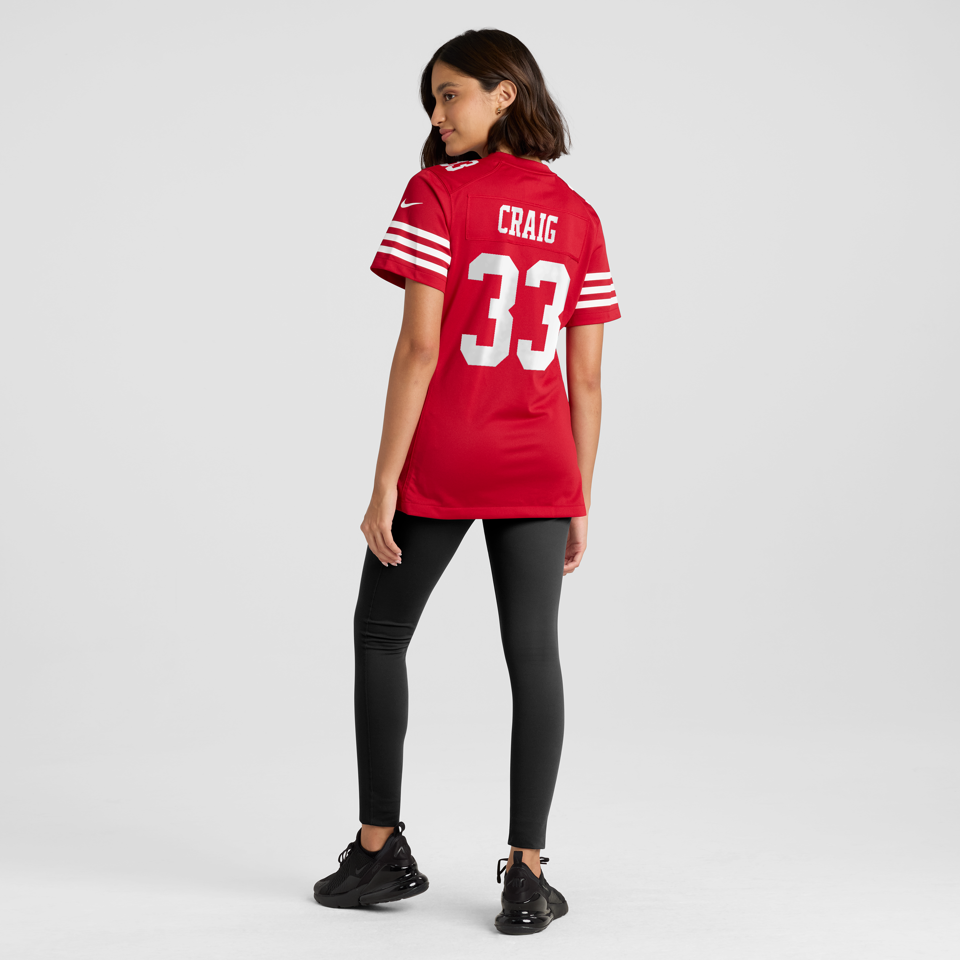 Roger Craig Retired San Francisco 49ers Game Jersey Scarlet NFL Football Fan Wear