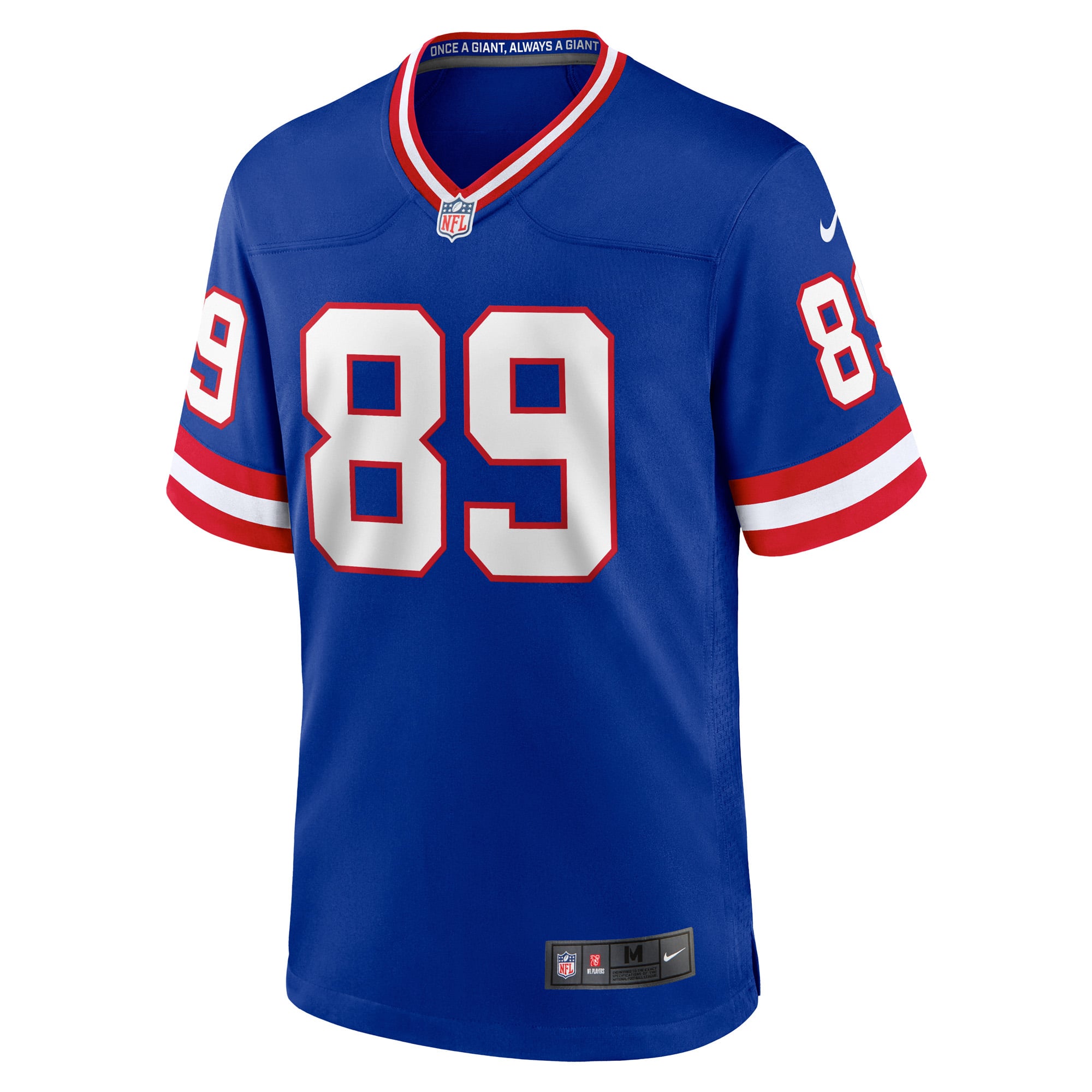 Mark Bavaro Retired New York Giants Game Jersey Royal NFL Football Fan Wear