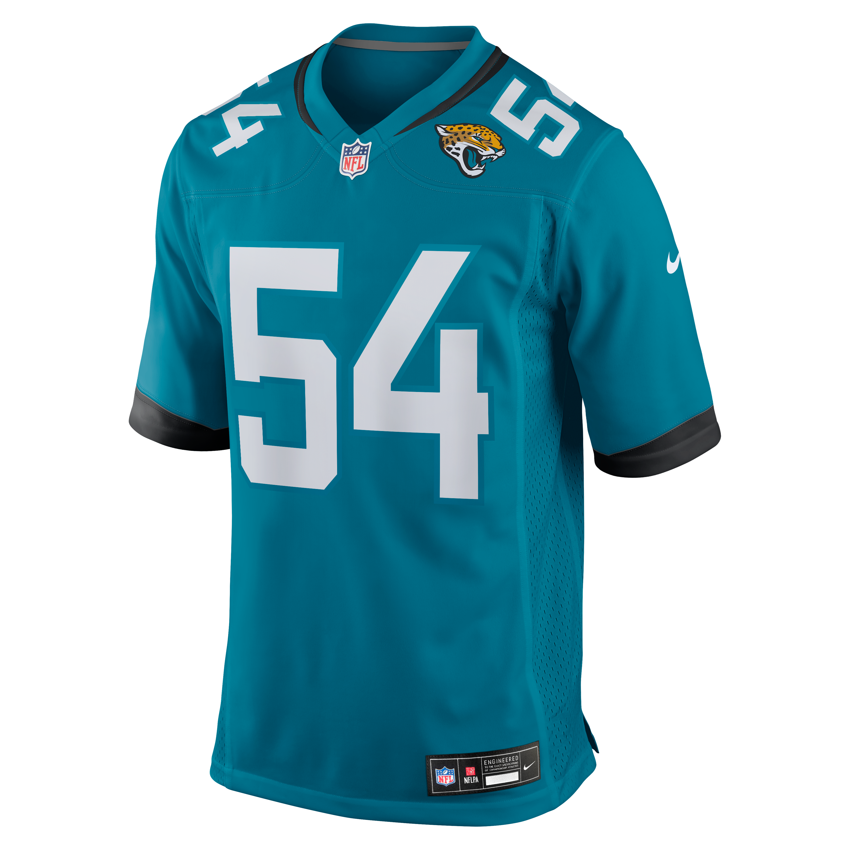 Jack Kiser Jacksonville Jaguars Game Jersey Teal NFL Football Fan Wear