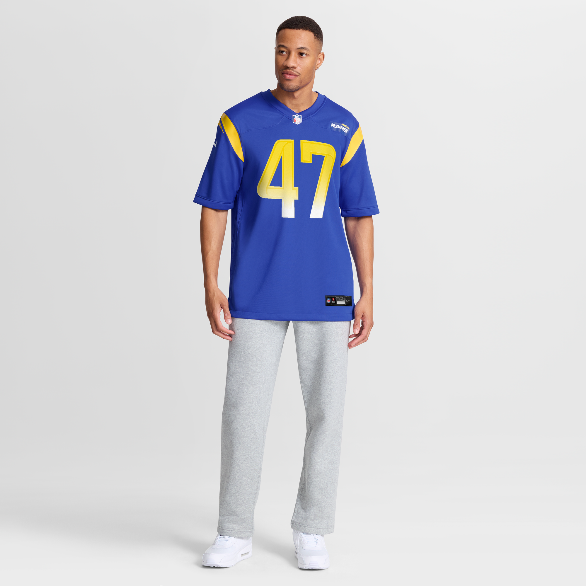 Alex Ward Los Angeles Rams Home Jersey Royal NFL Football Fan Wear